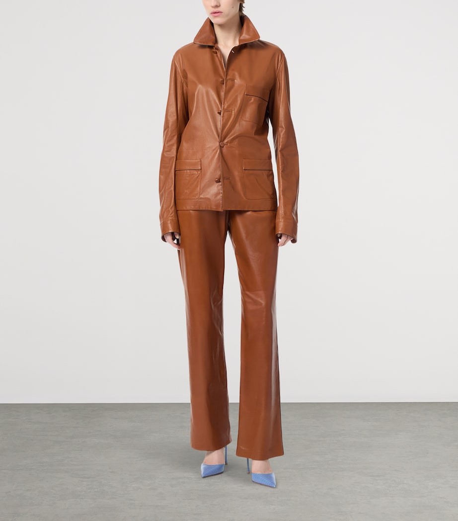TOM FORD Womens Lambskin Pyjama Shirt Edg Image 2