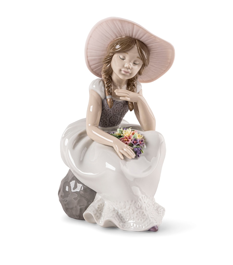 Lladró Porcelain Spring Has Come Sculpture Image 1