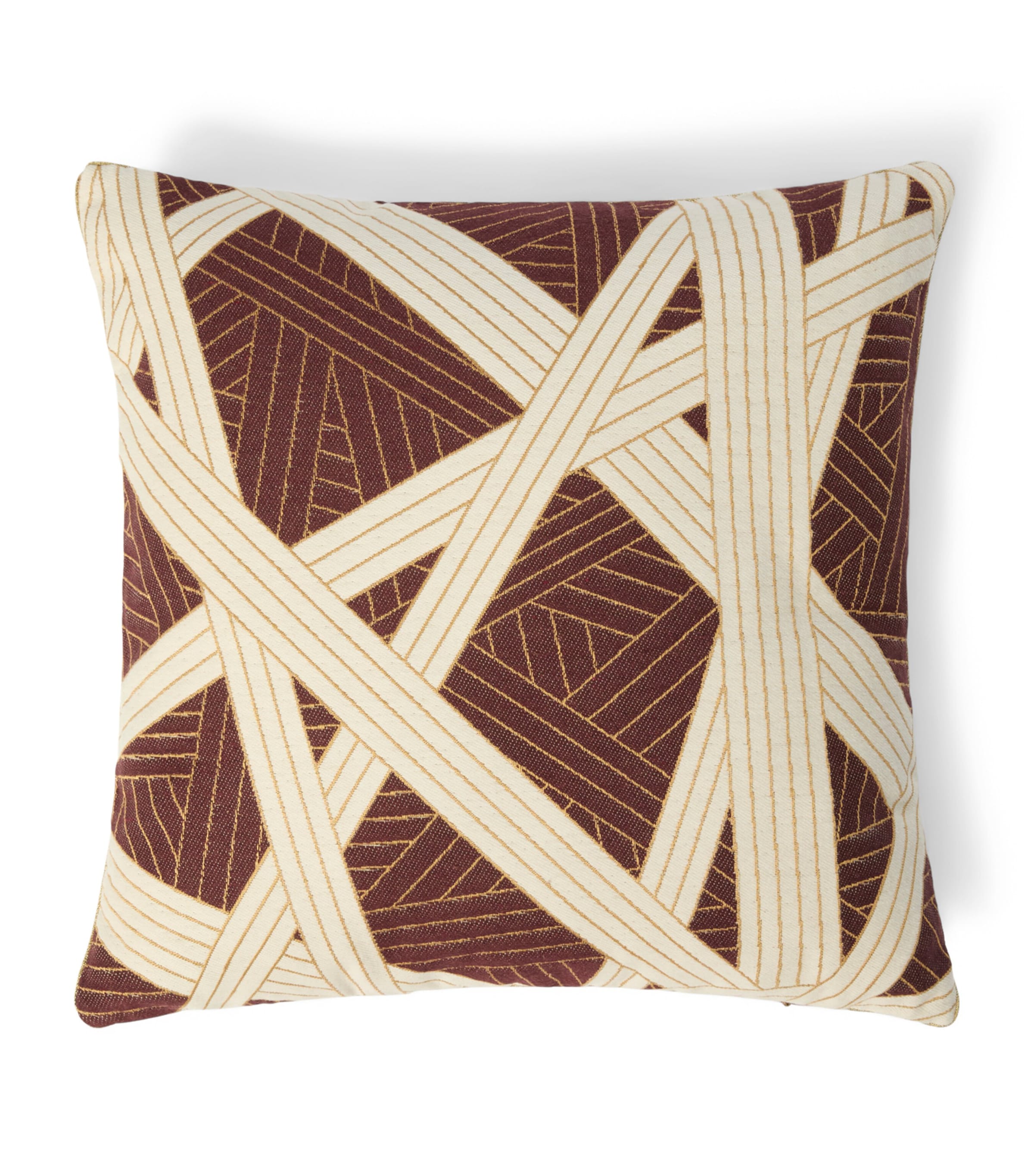 Missoni Home Nastri Cushion (40cm x 40cm) Bordeaux/white Image 1