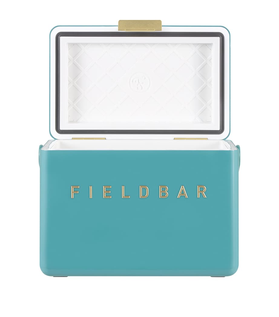 Mini Bar Cooler Box with Leather Sling (4L) BLUE Image 3