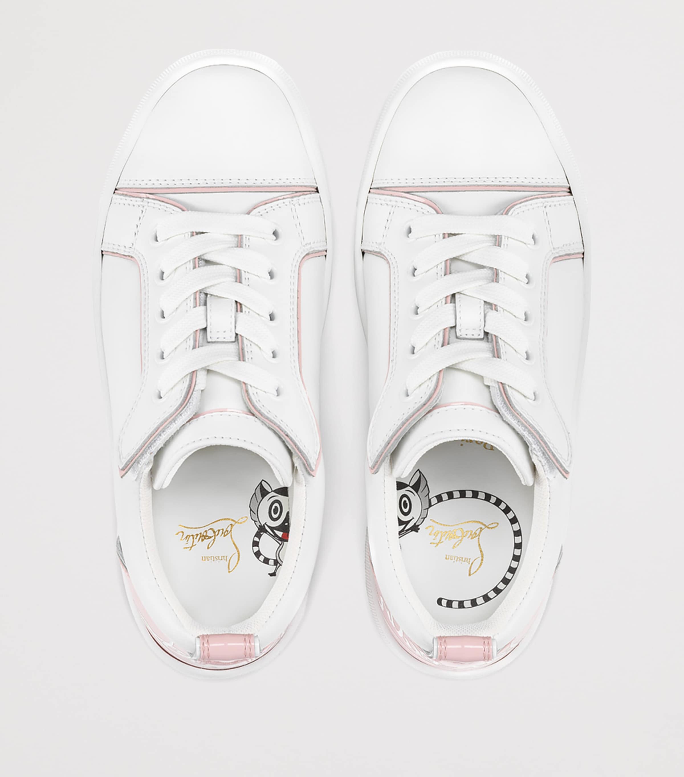 Christian Louboutin Kids 퍼니토 가죽 스니커즈