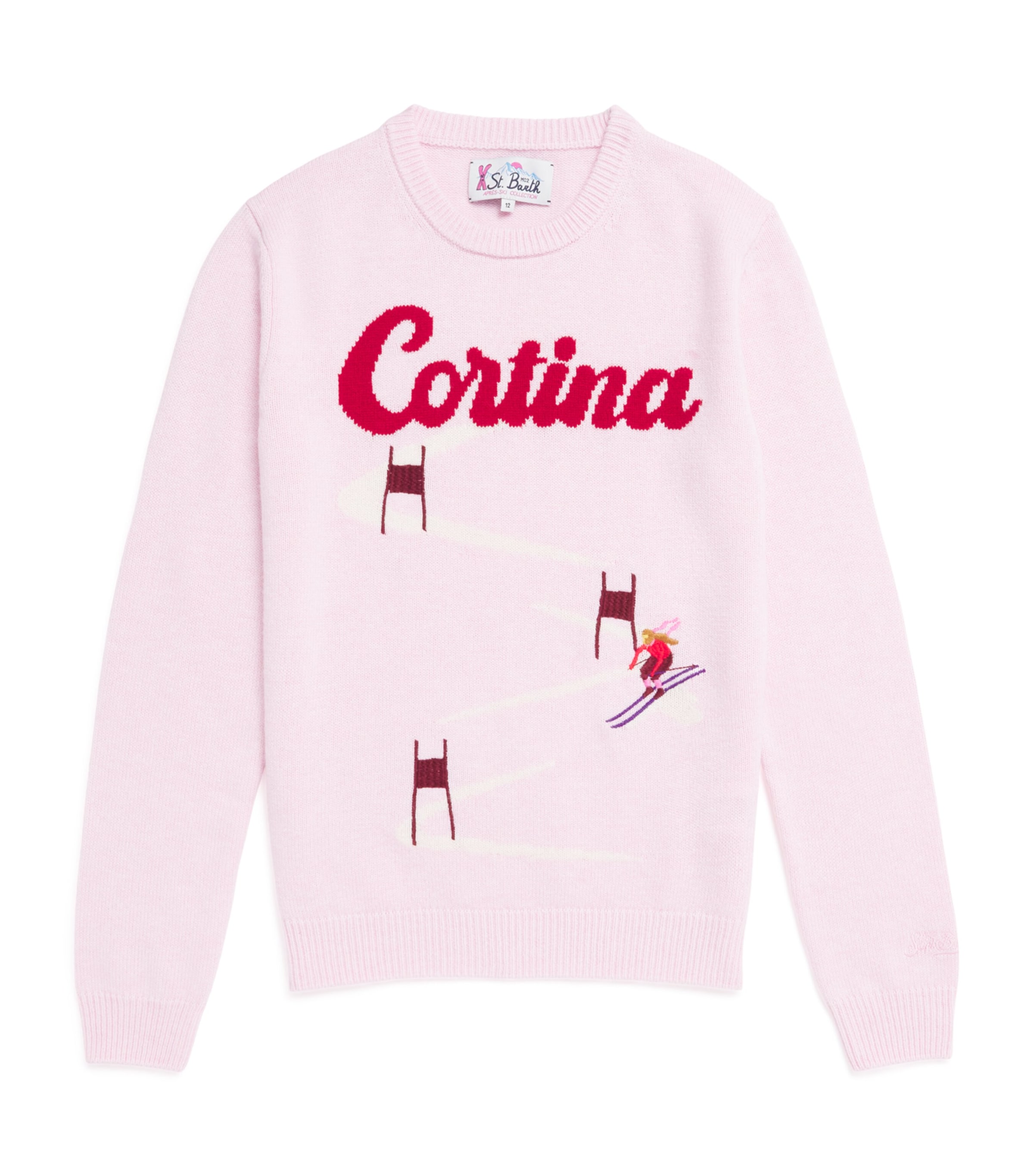 Mc2 Saint Barth Wool-blend Cortina Sweater In Pink