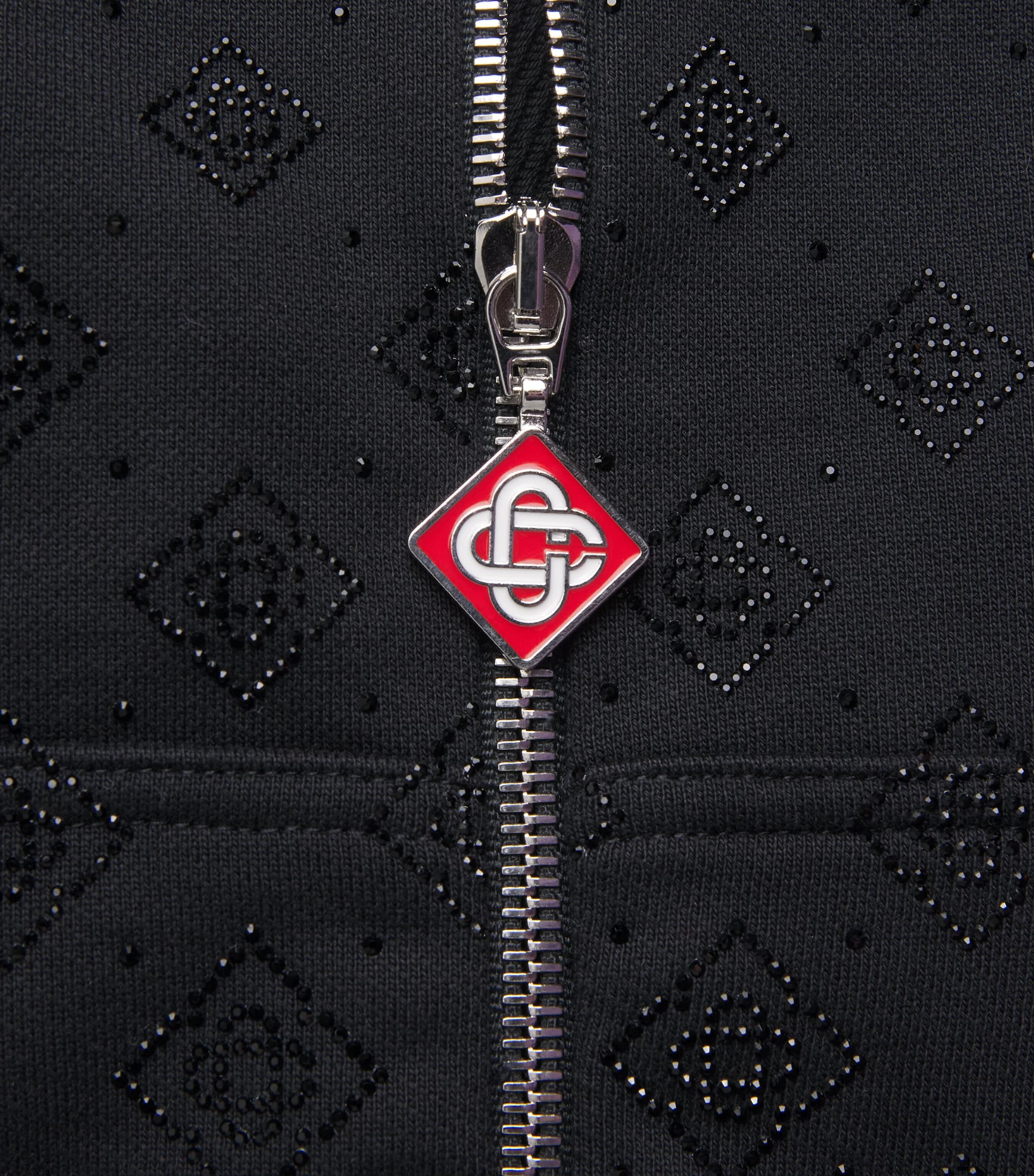 Crystal Monogram Zip-Up Hoodie CRYSTAL MONOGRAM Image 5