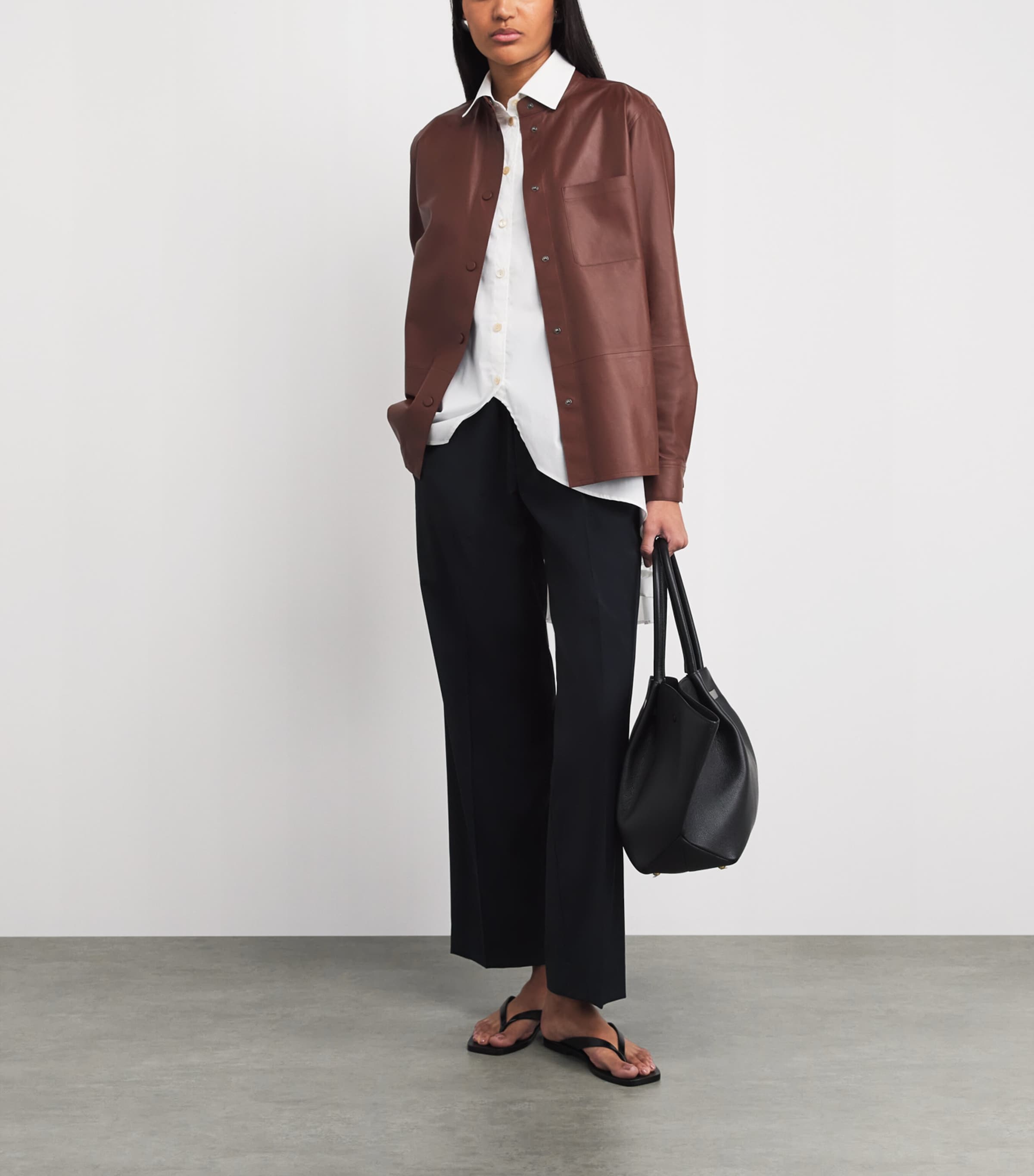 Yves Salomon Womens Lambskin Shirt Image 2