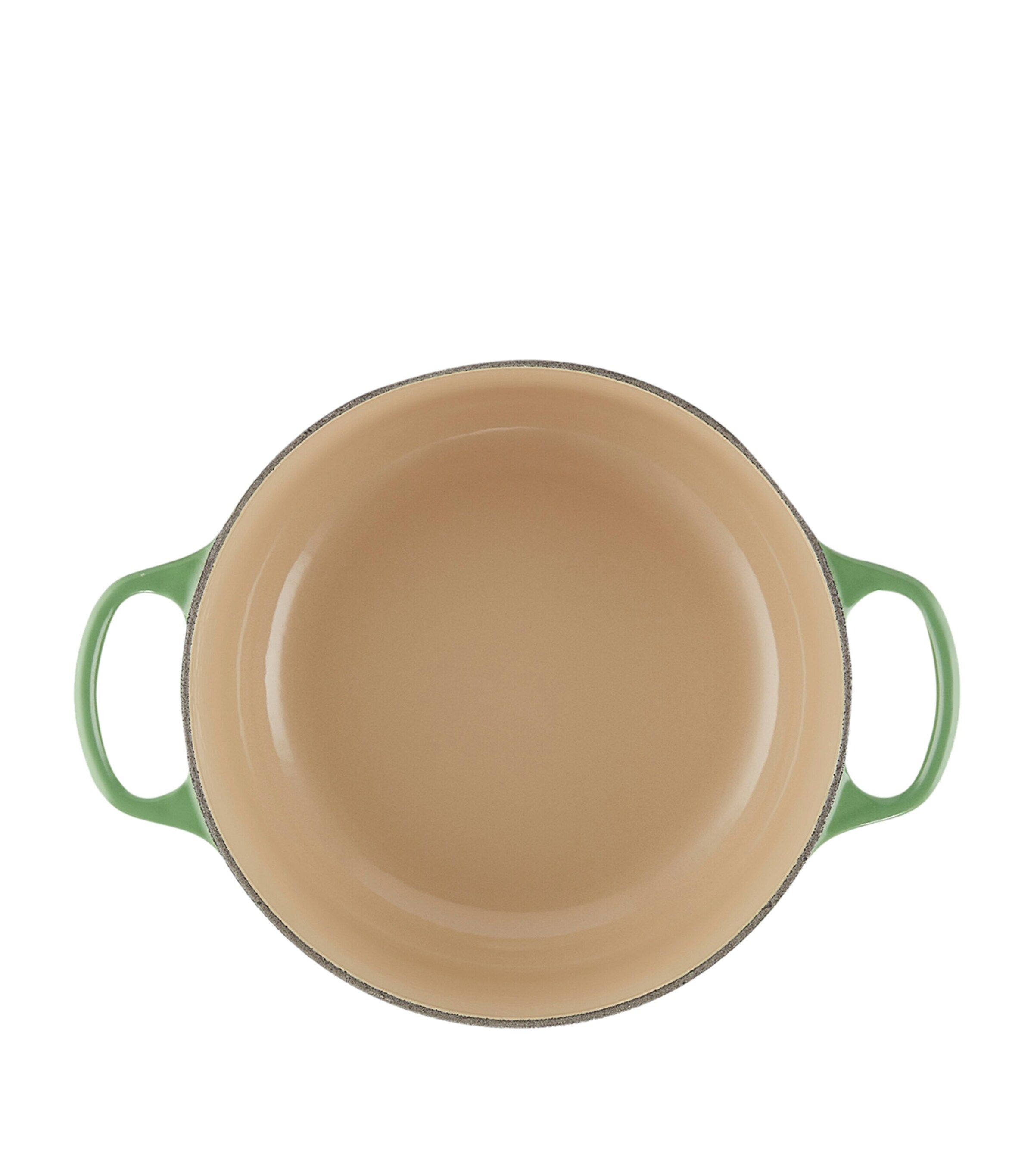 Le Creuset Cast Iron Round Casserole Dish (28cm) Bamboo Green Image 6