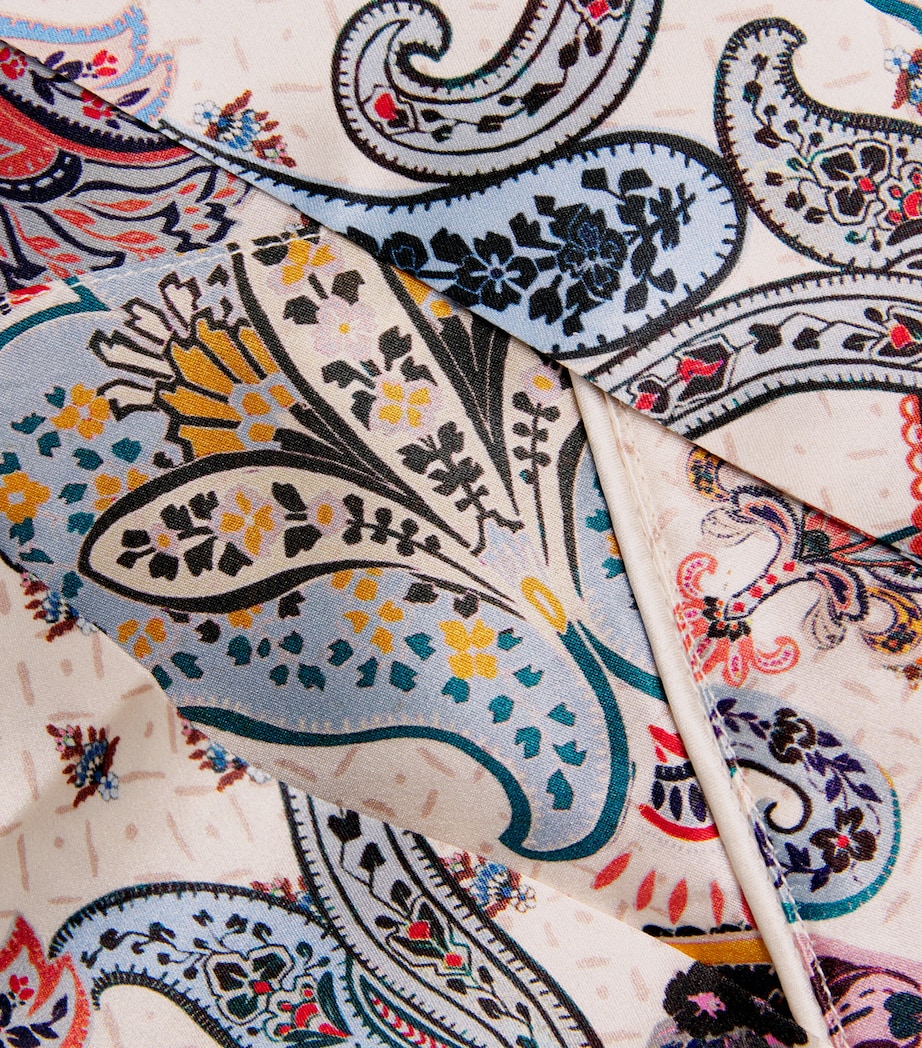 Silk Paisley Night Robe MULTI Image 5