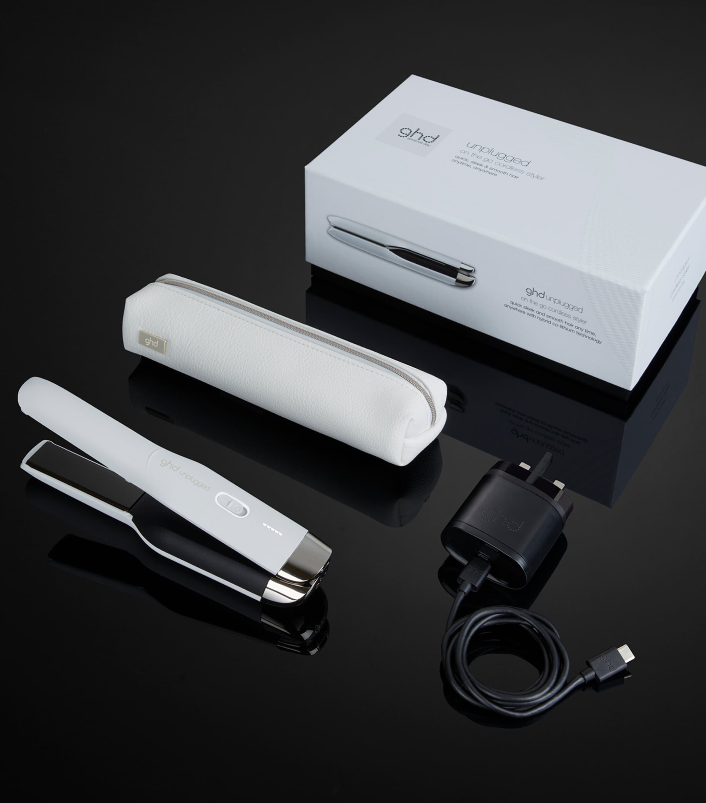 Unplugged Cordless Straighteners WHITE Image 2