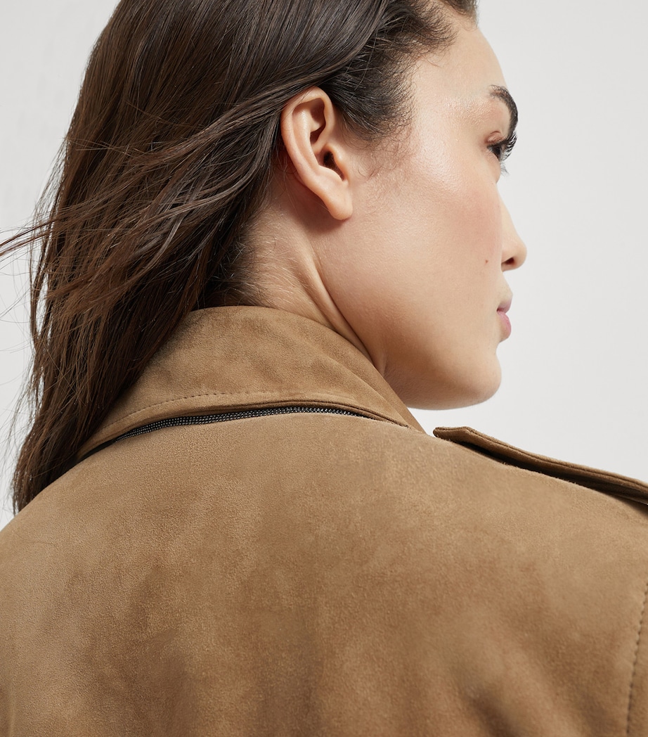 Suede Biker Jacket C6340 Image 6