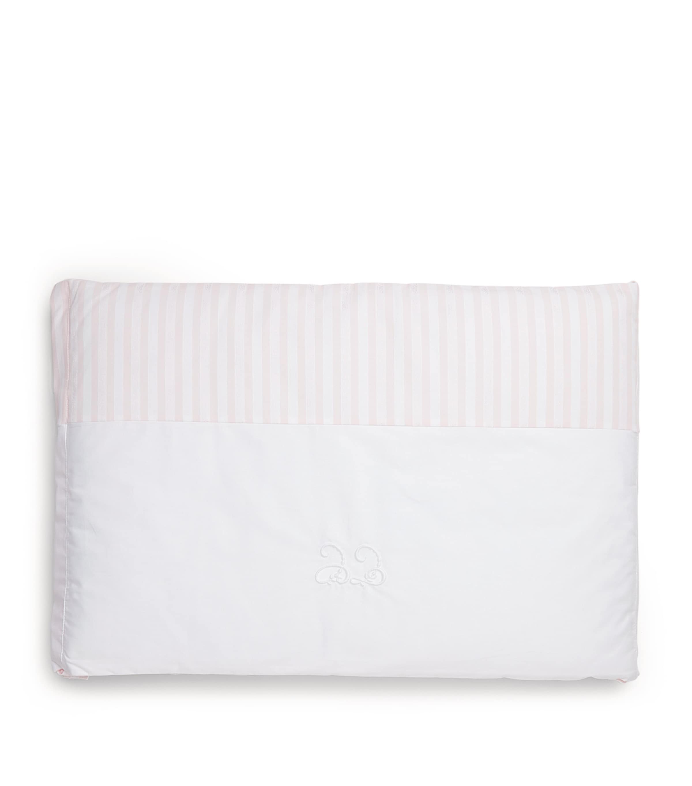 Cotton Striped Bed Bumper PINK Image 1