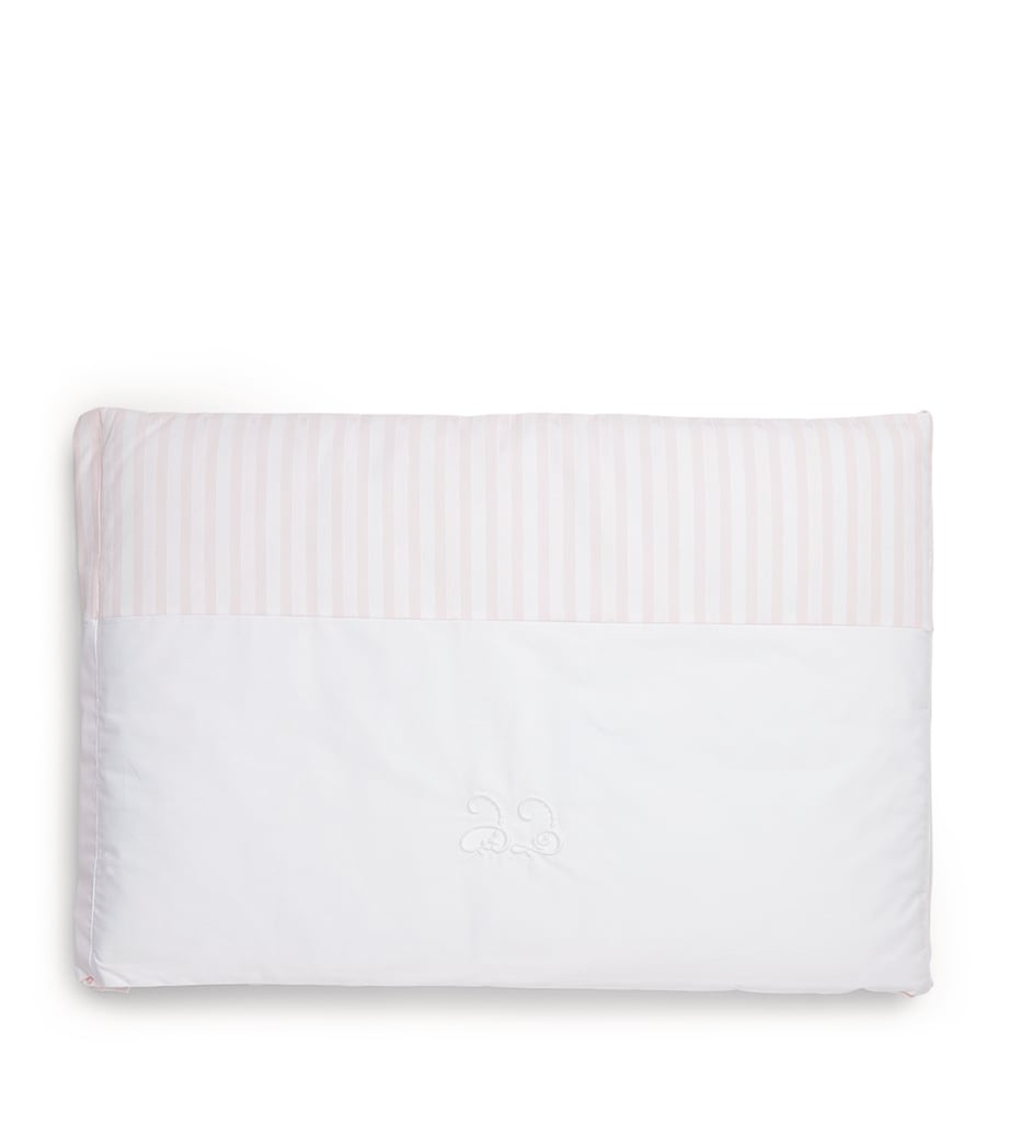 Cotton Striped Bed Bumper PINK Image 1