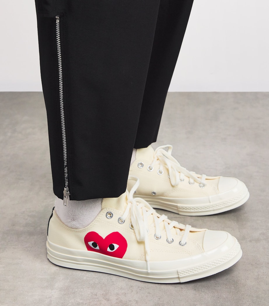 x Converse Heart Chuck Taylor All Star '70 Low-Top Sneakers WHITE Image 2