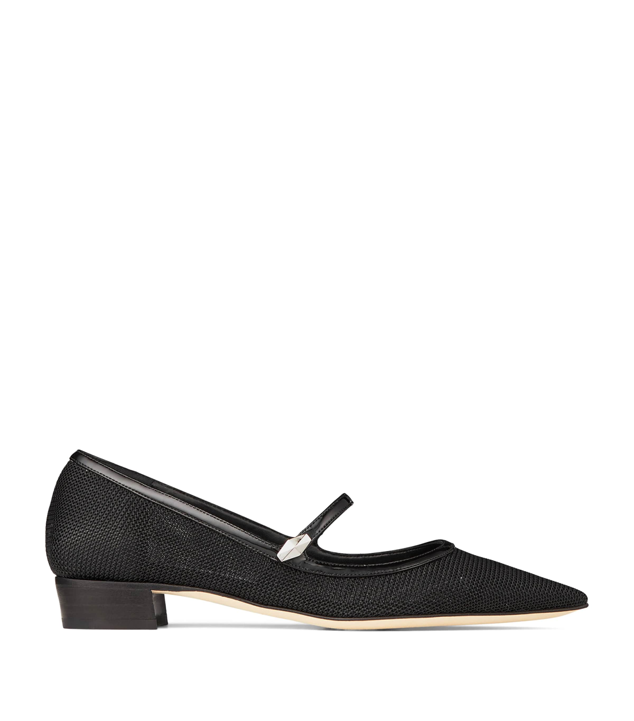 Shop Jimmy Choo Carolyn 25 Mesh Ballet Flats