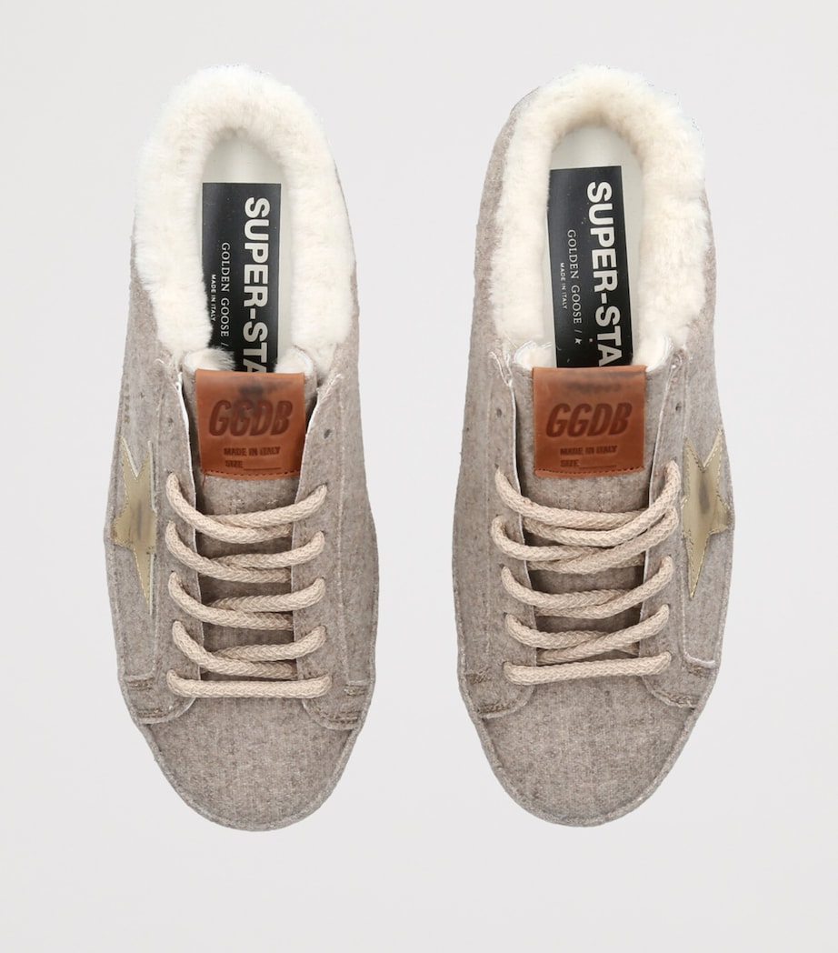 Wool-Blend Super-Star Sabot Sneakers CAMEL/COMB Image 4