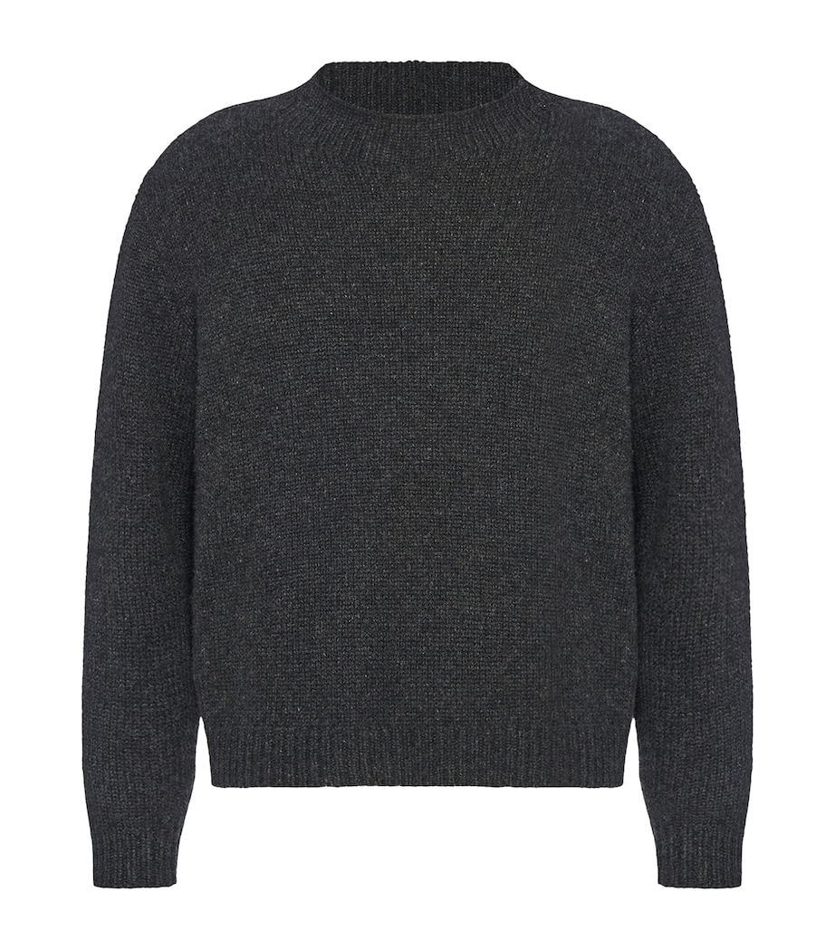 The Row Mens Markhim Cashmere Sweater Charcoal Melange Image 1