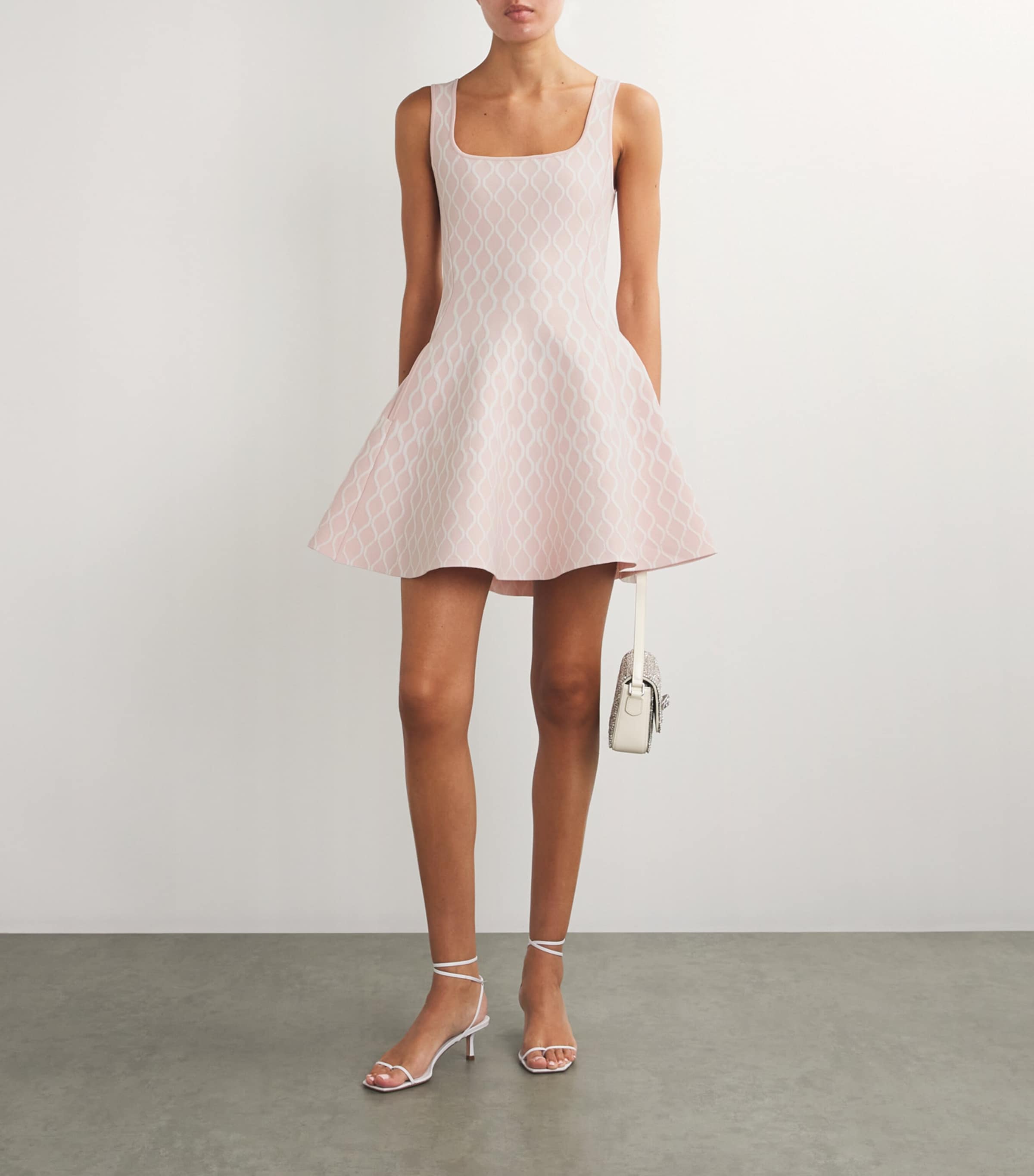 Maje Jacquard-Knit Mini Dress | Harrods UK