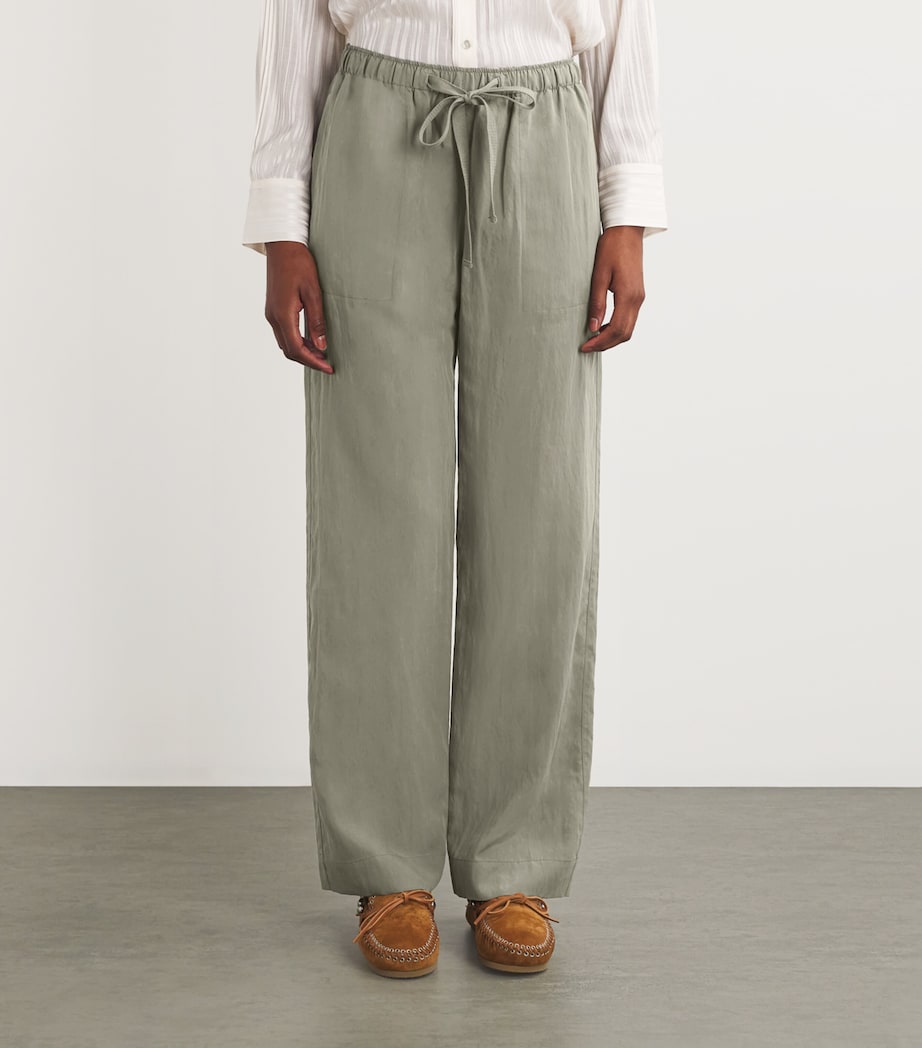 Utility Drawstring Trousers 380SMK SMOKY MOSS Image 3