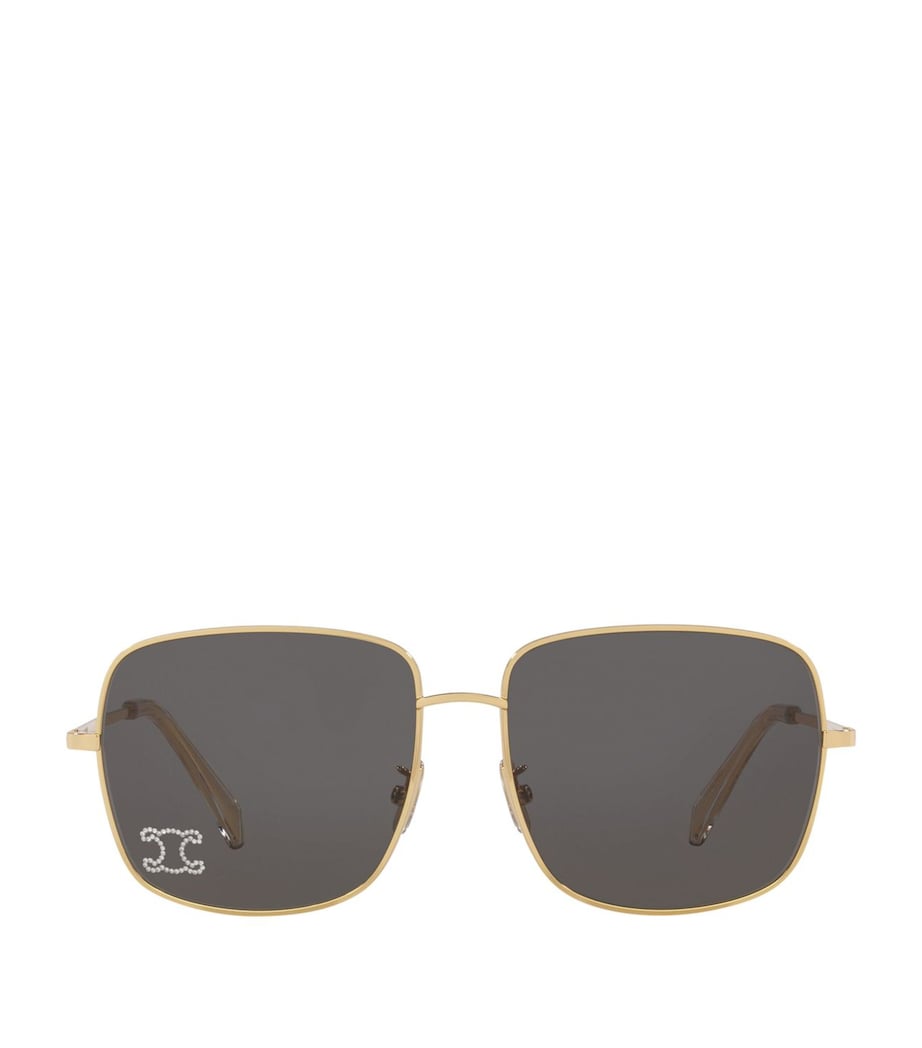 Celine Rhinestone Triomphe Sunglasses Image 1