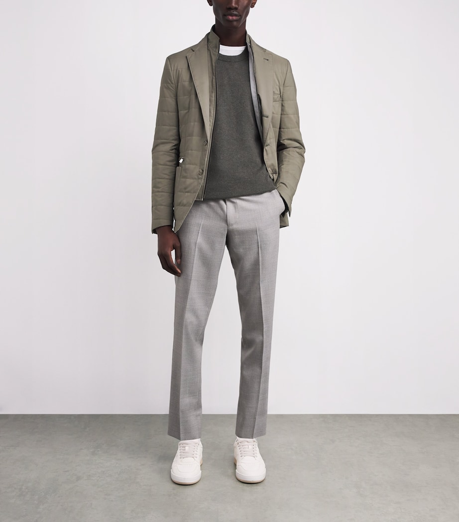 Technical Hybrid Blazer Jacket 050 GREEN COLOURED Image 2