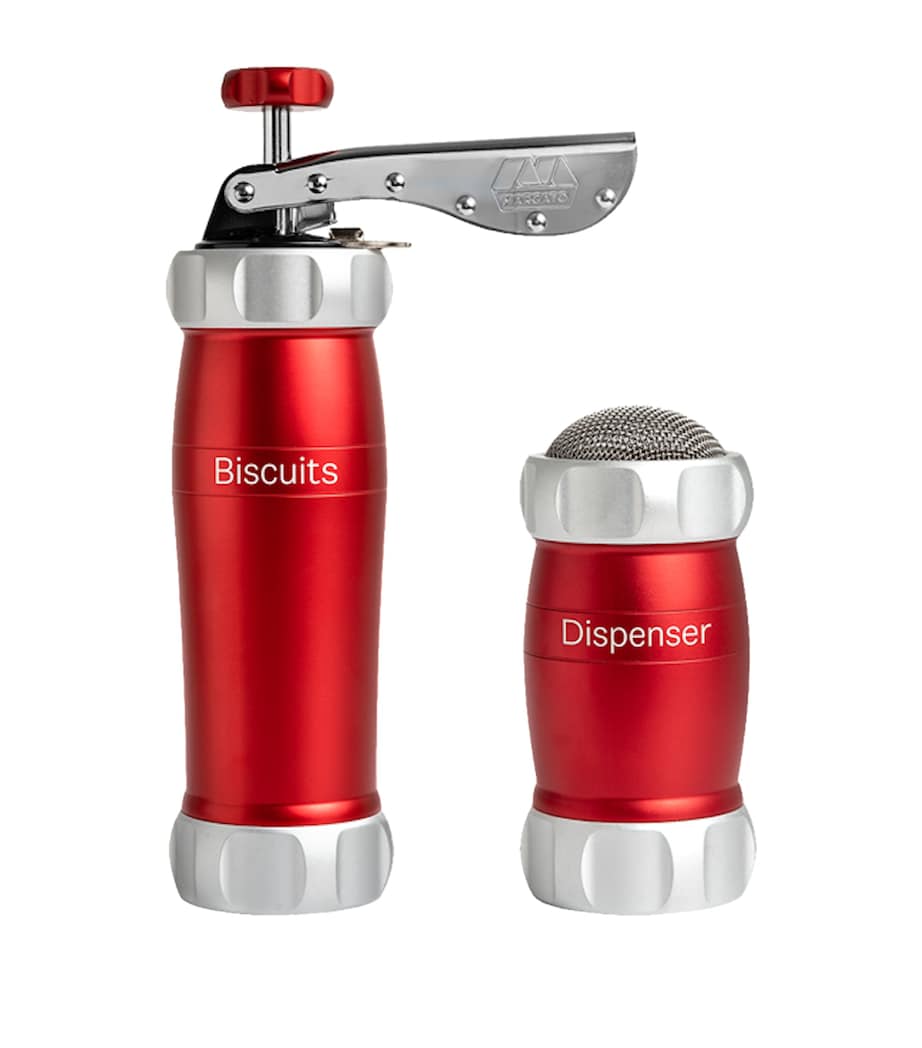Aluminium Cookie Press and Dispenser Set RED Image 1