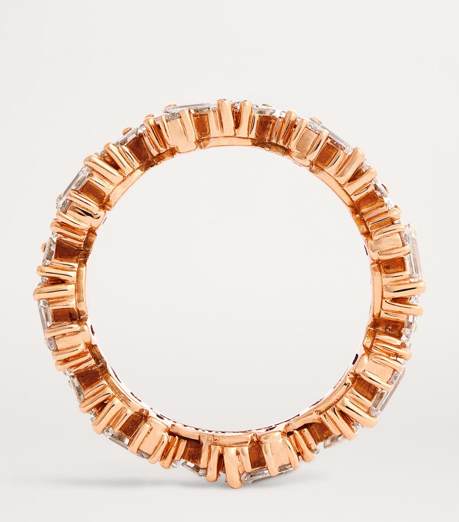Suzanne Kalan Rose Gold and Diamond Frenzy Eternity Ring Rg/wd Image 3