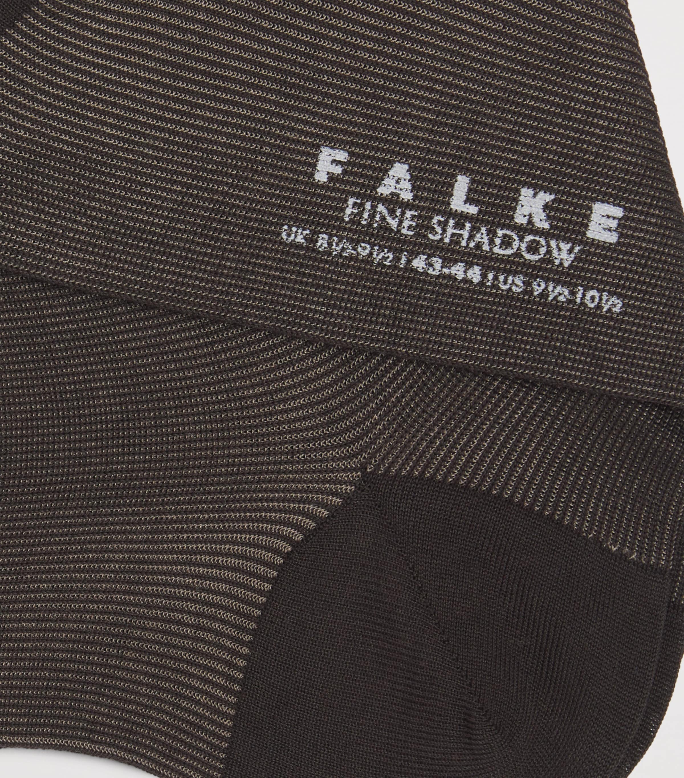 Falke Mens Fine Shadow Socks Brown Image 2