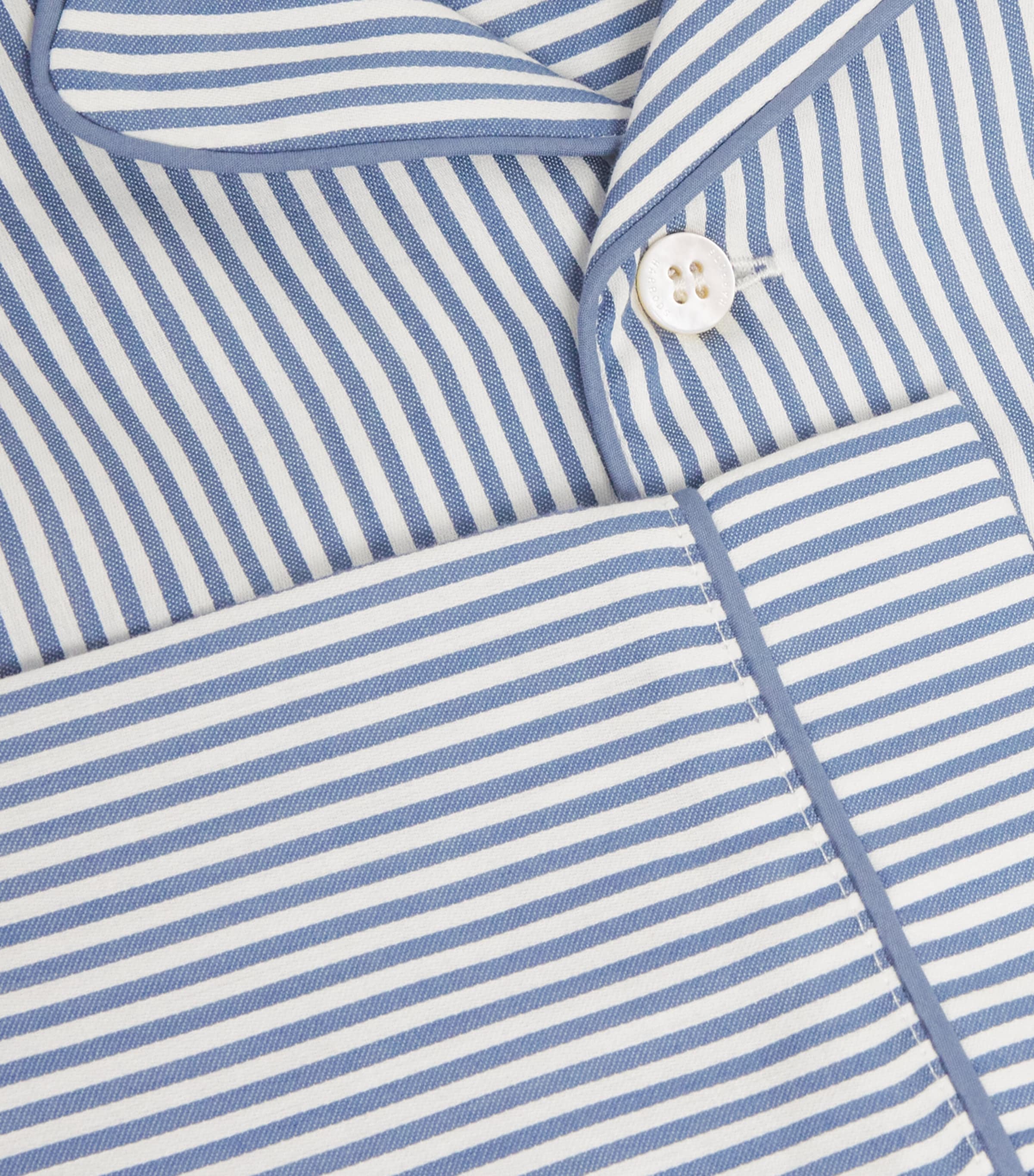 Cotton Stripe Pyjama Set (2-8 Years) BLUE Image 4