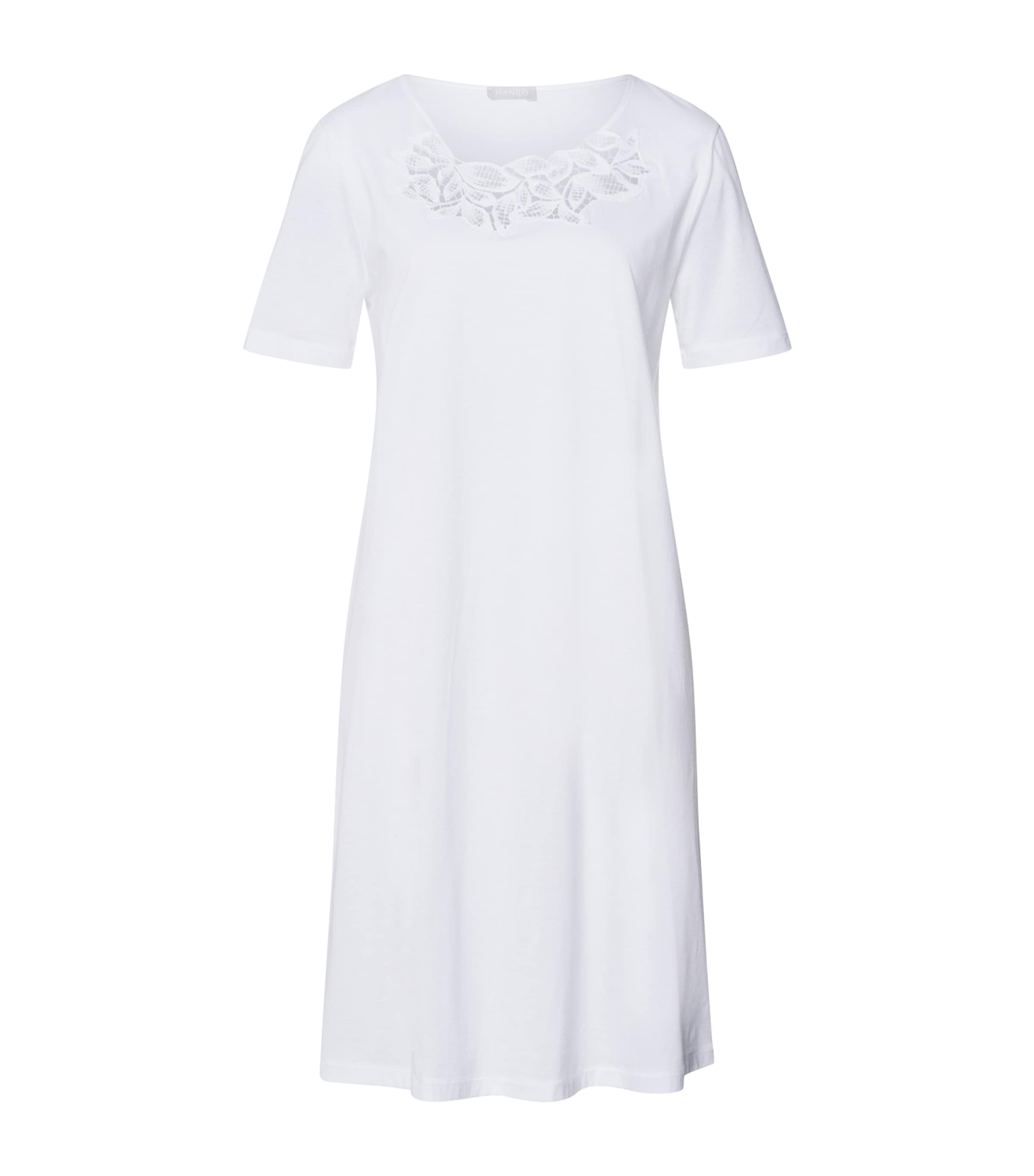 HANRO COTTON SHORT-SLEEVE LIZ NIGHTDRESS