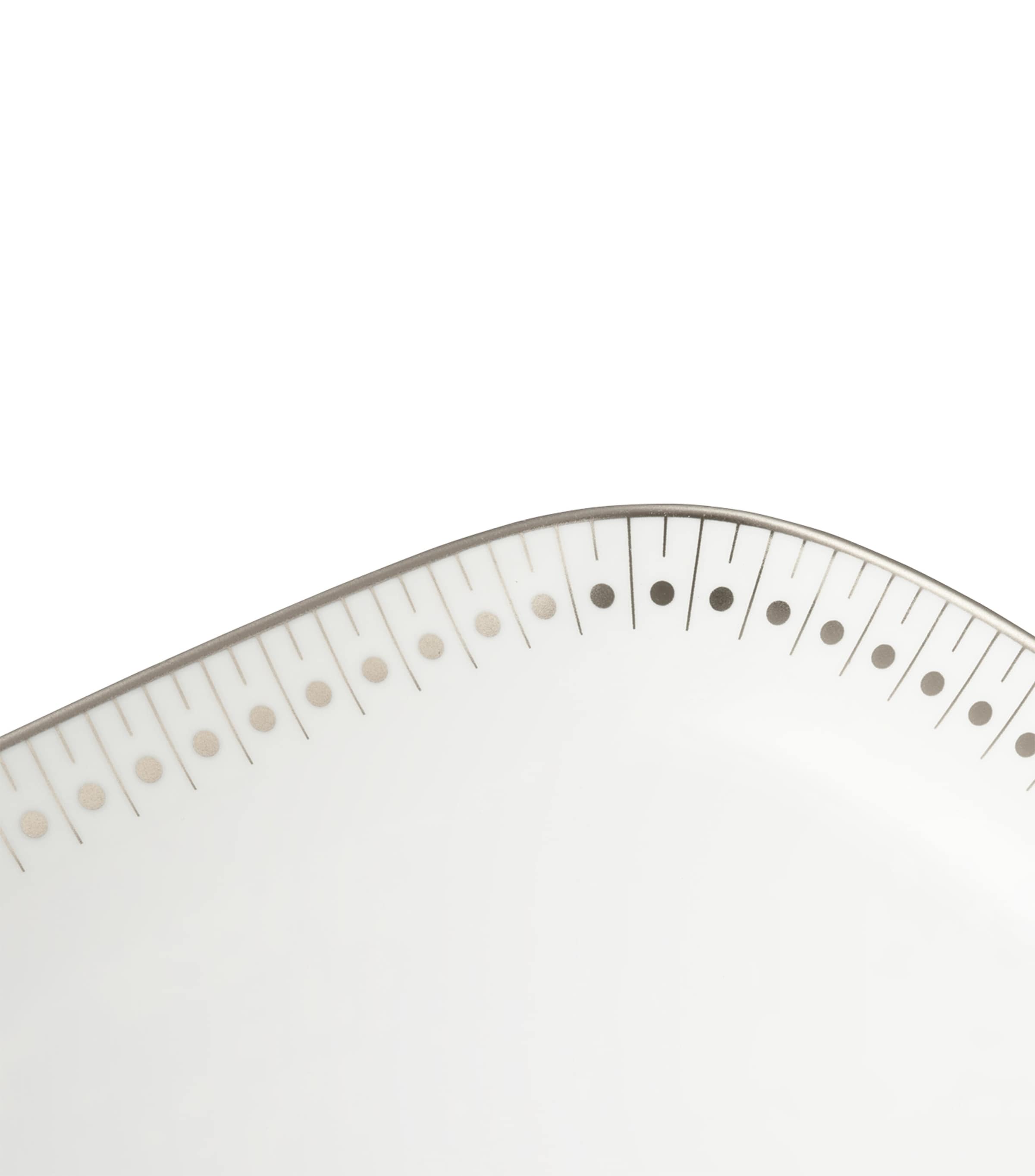 Christofle Malmaison Impériale Platinum Cake Dish (37cm) White Image 3