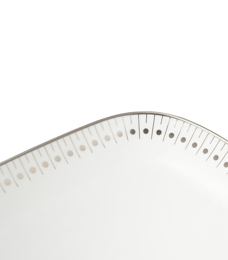 Christofle Malmaison Impériale Platinum Cake Dish (37cm) White Image 3