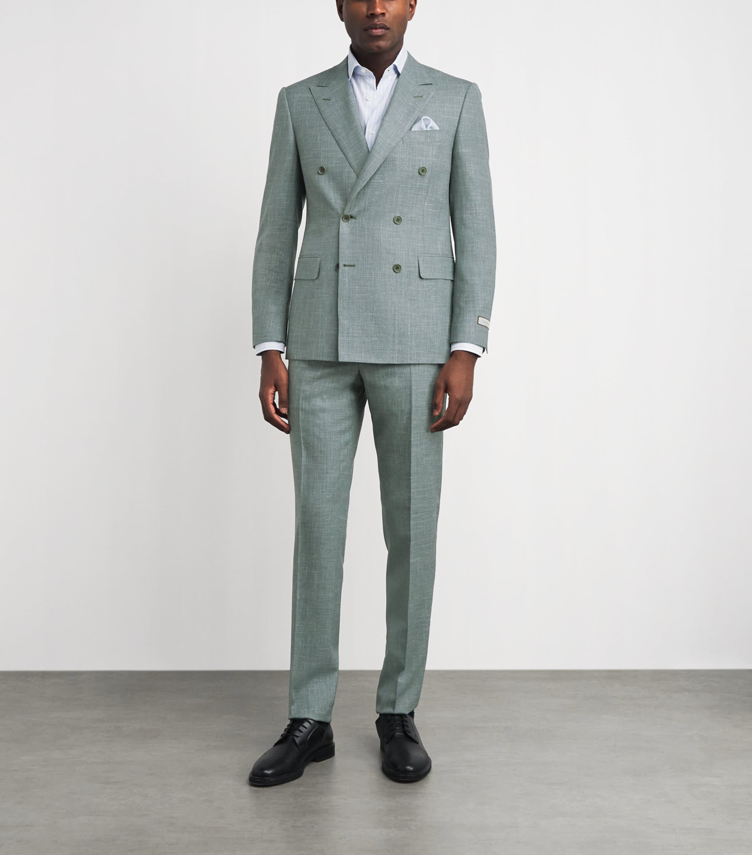 Canali Mens Wool-Silk-Linen 2-Piece Suit Image 2