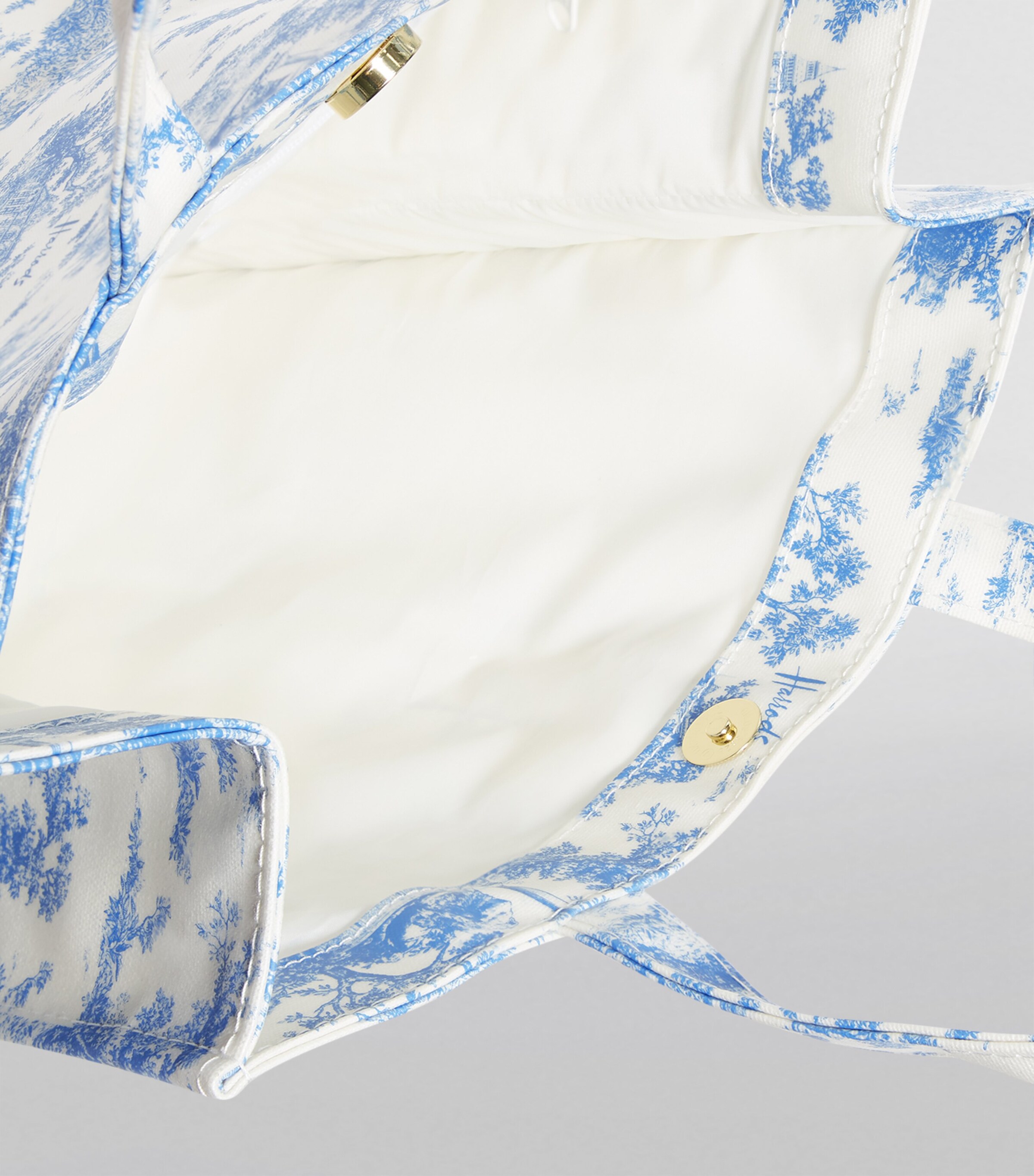 Medium Toile Shopper Bag BLUE Image 5