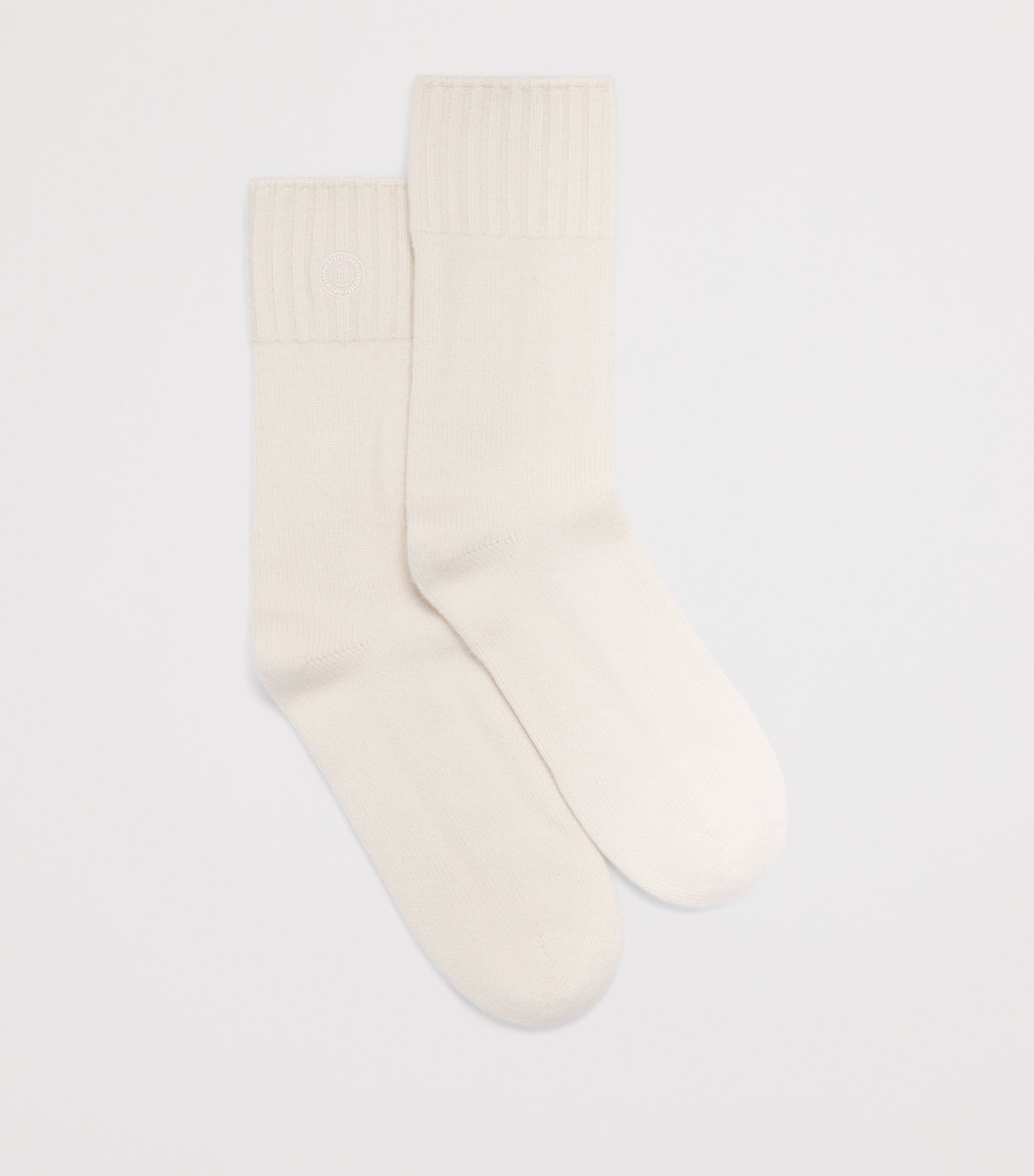 Harrods Mens Cashmere Socks Ivory Image 2