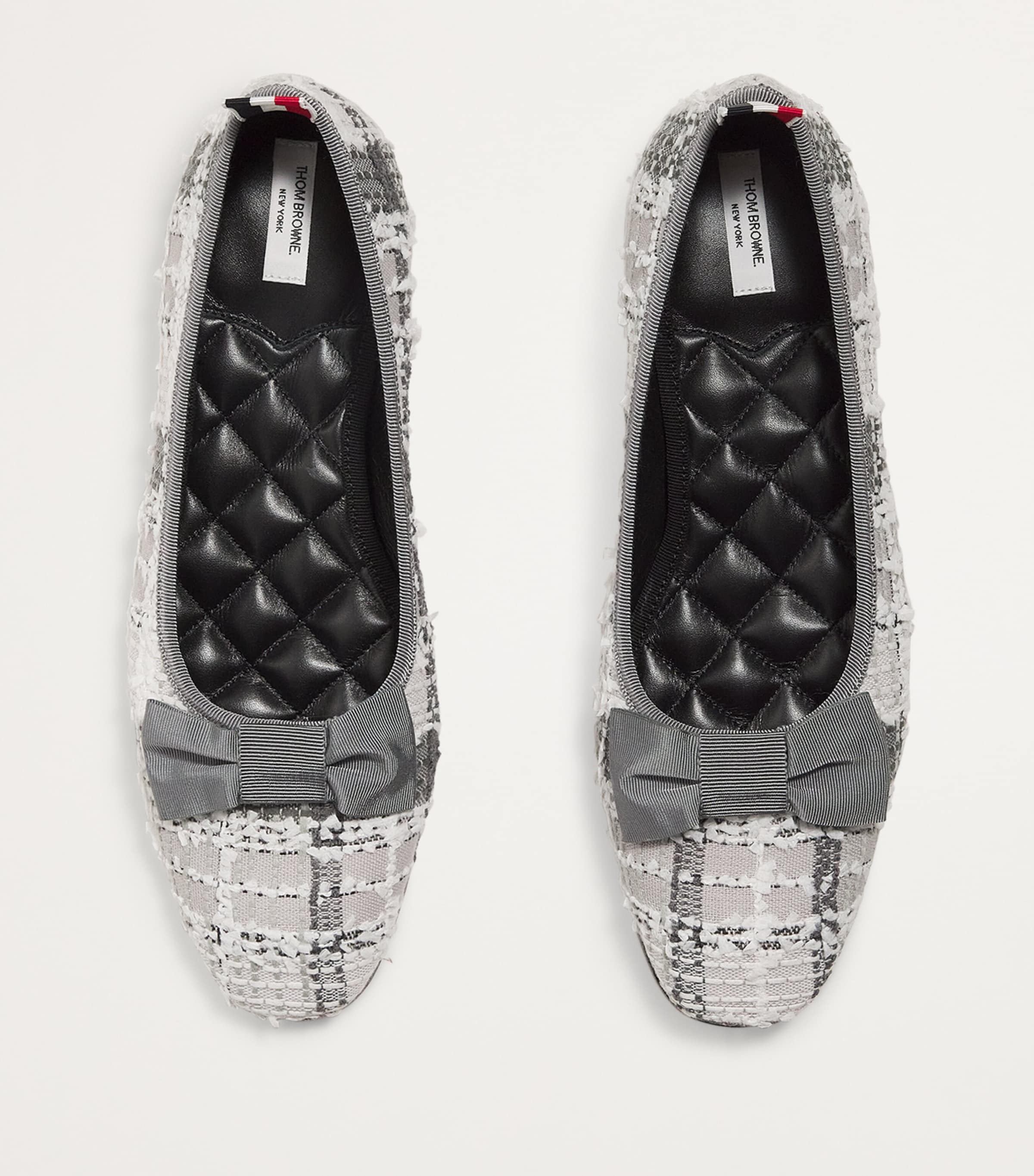 Thom Browne Tweed Tartan Ballerina Flats | Harrods HK