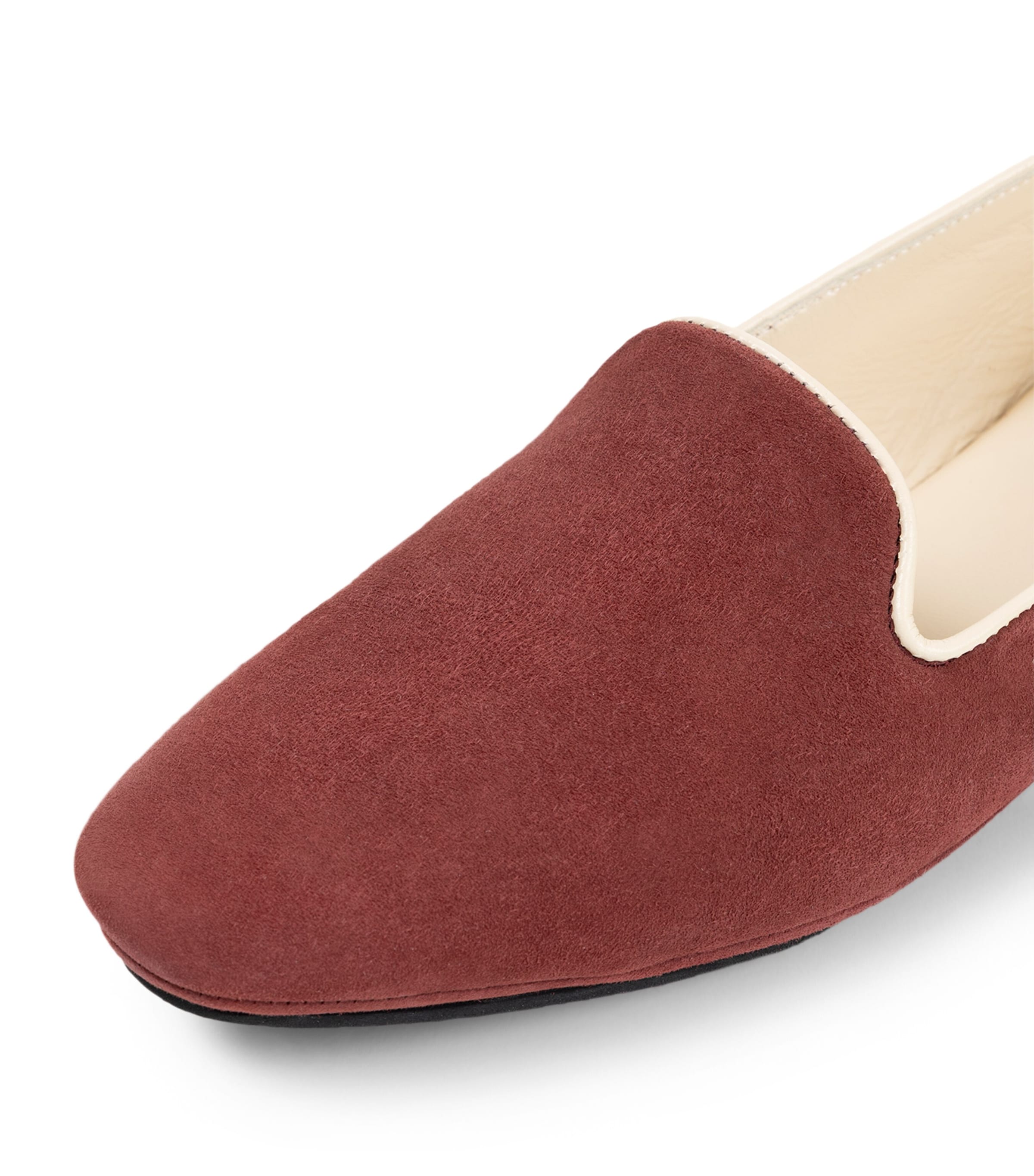 Frette Suede Jewlement Slippers Terracotta Image 2