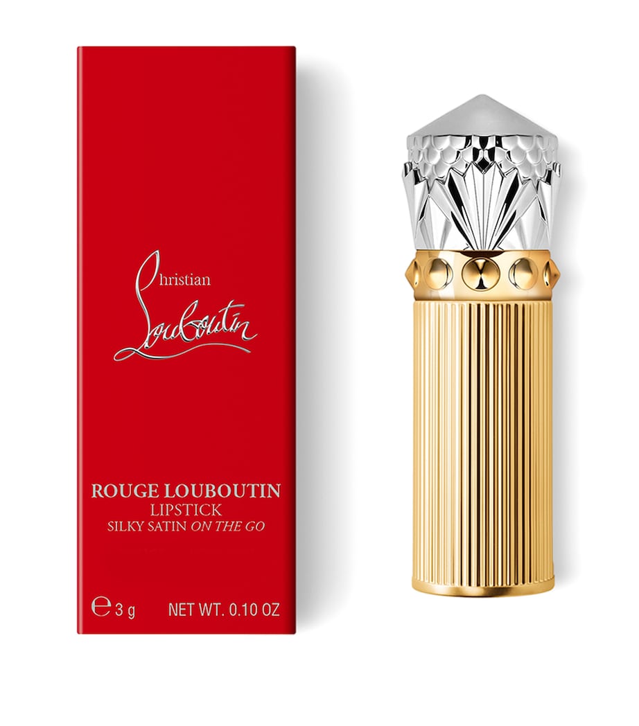 Rouge Louboutin Silky Satin On The Go Lipstick PRIVATE RED 111 Image 7