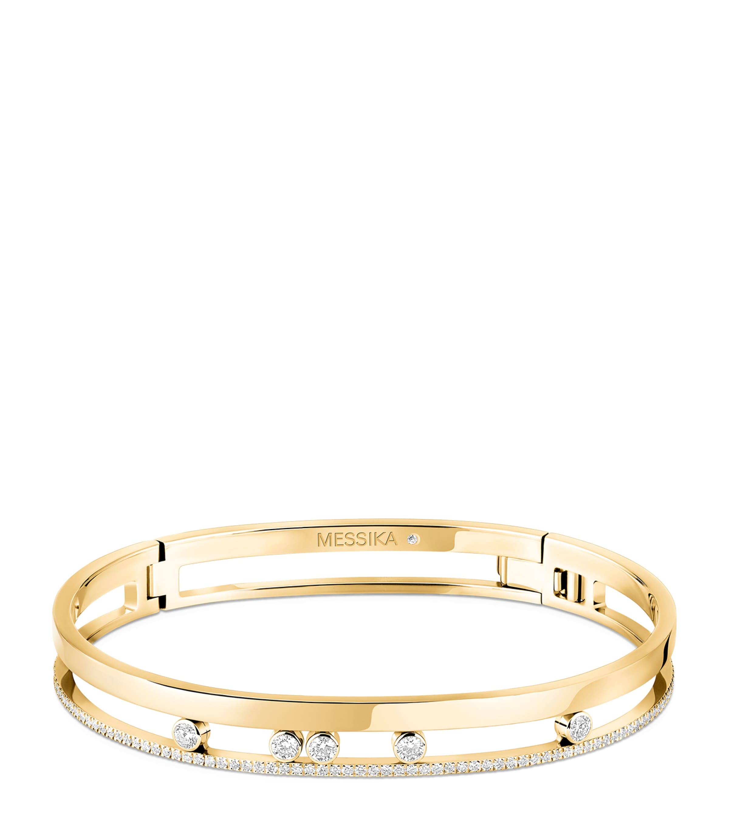 Messika Move Romane Yellow Gold and Diamond Bangle (0.69ct) Yellow Gold Image 1