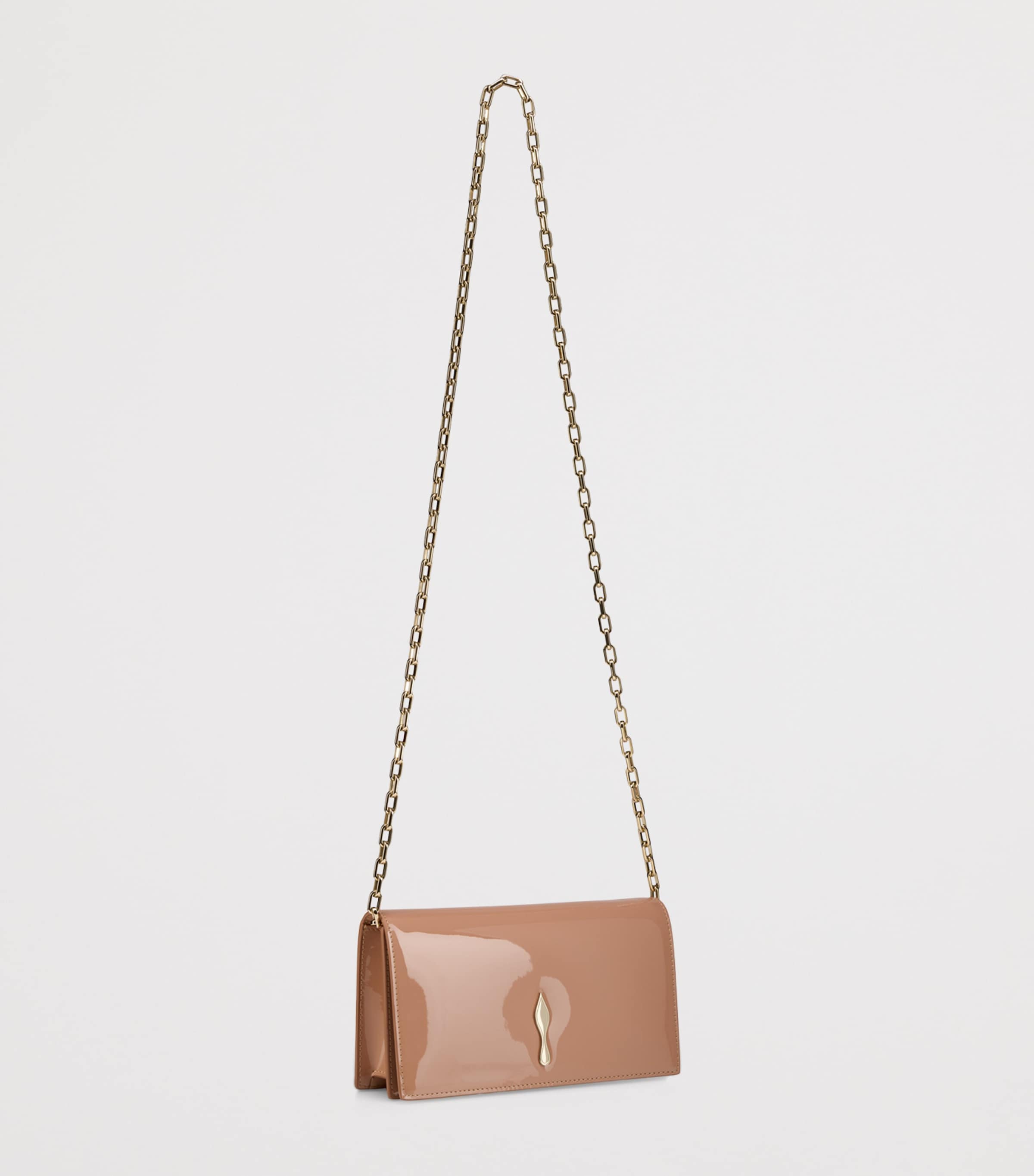 Bettina Patent Leather Clutch Bag CM3T Image 3