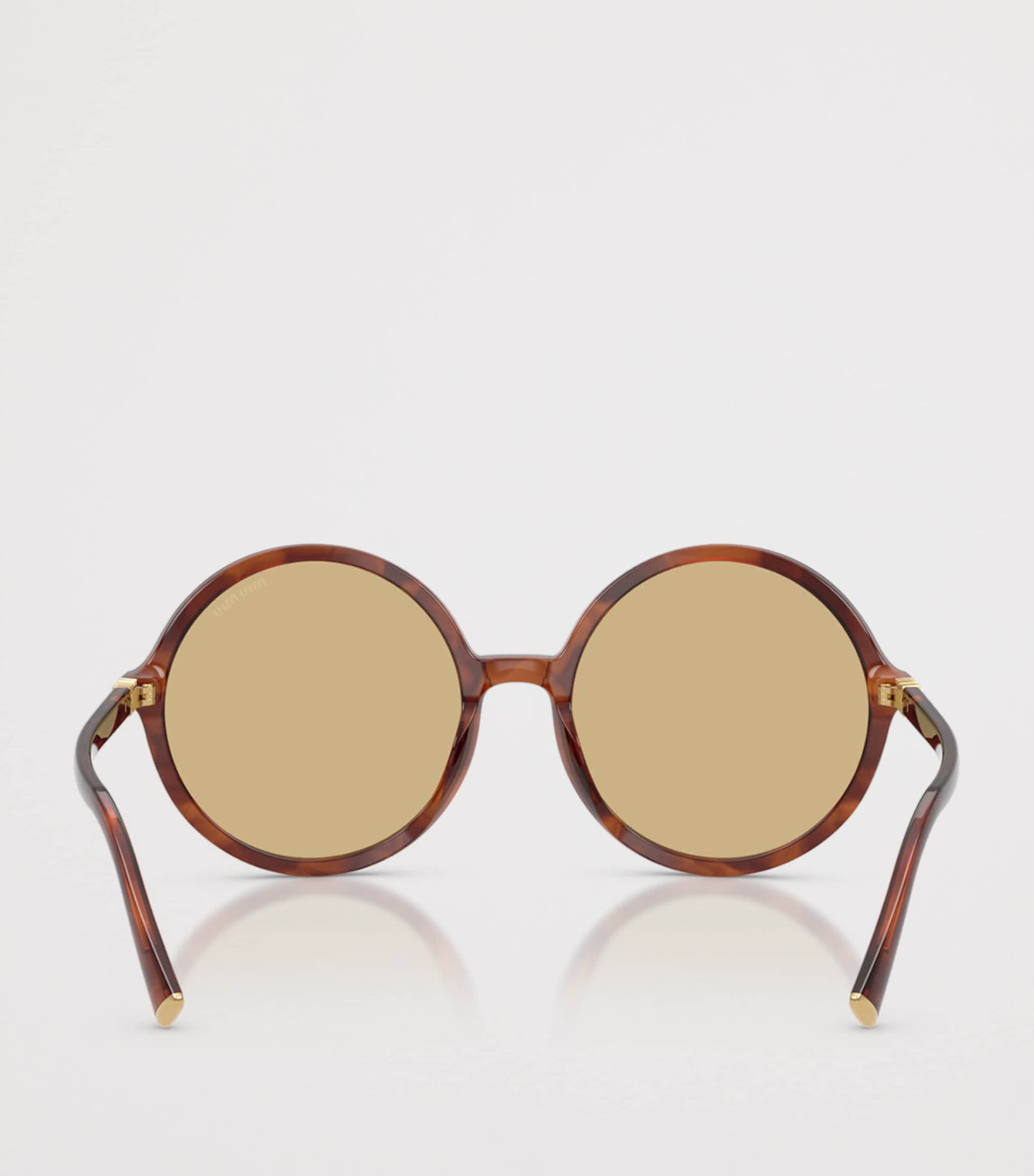Acetate Oversized Round Sunglasses 26E10R Image 4