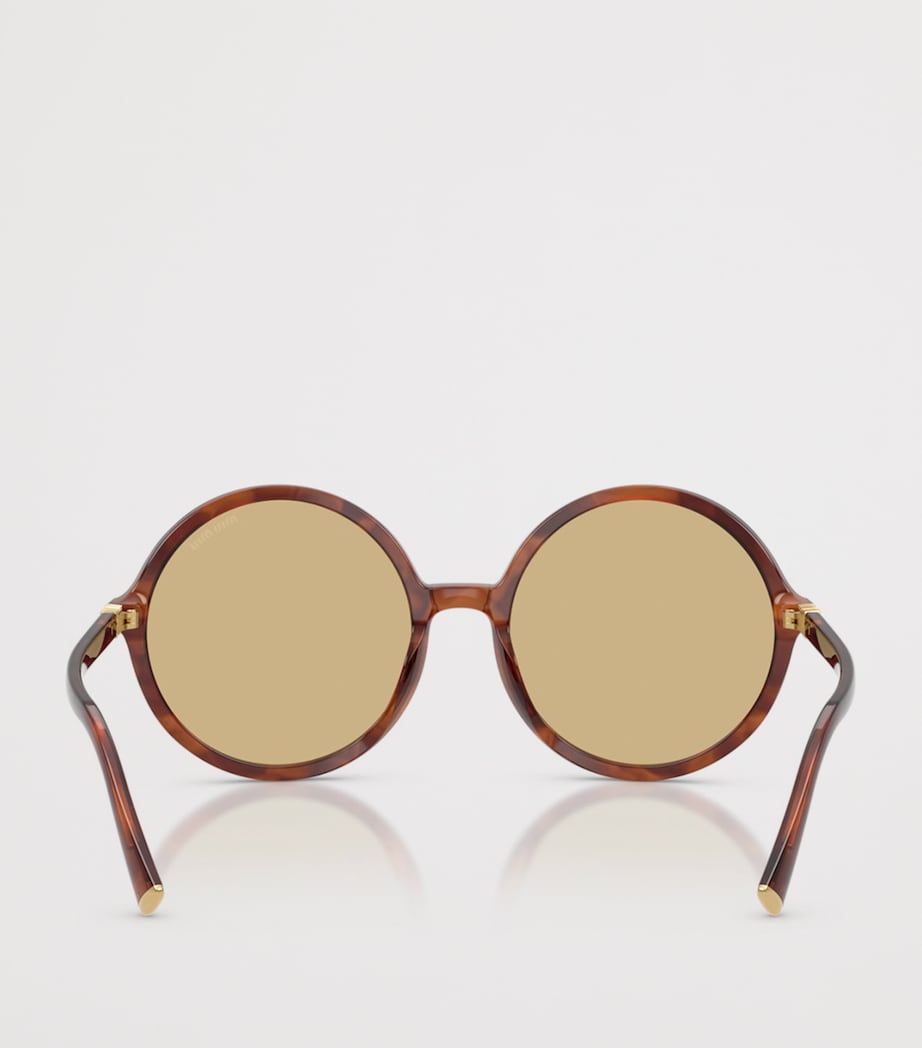 Acetate Oversized Round Sunglasses 26E10R Image 4