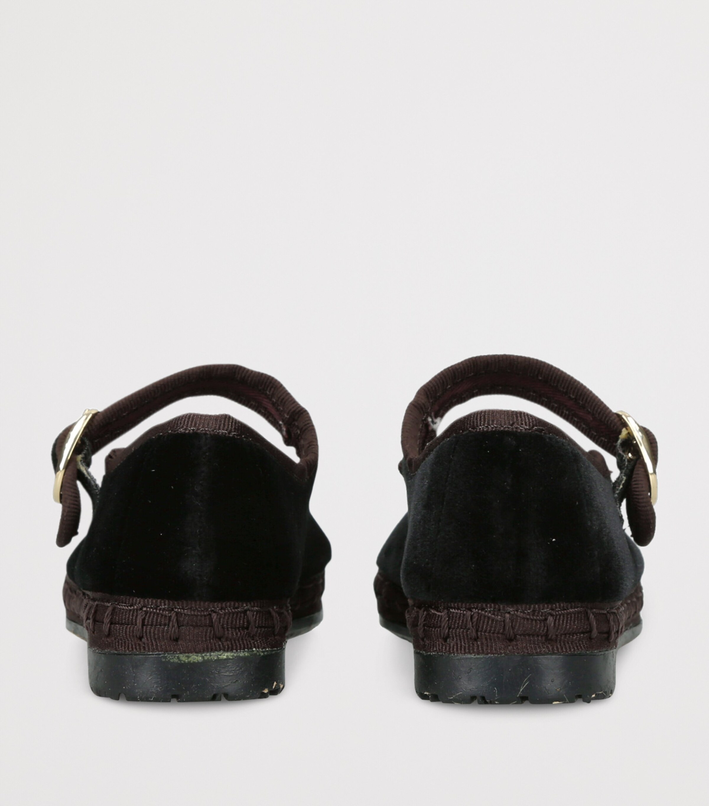 Flabelus Velvet Sethe Mary Janes Dark Brown Image 4