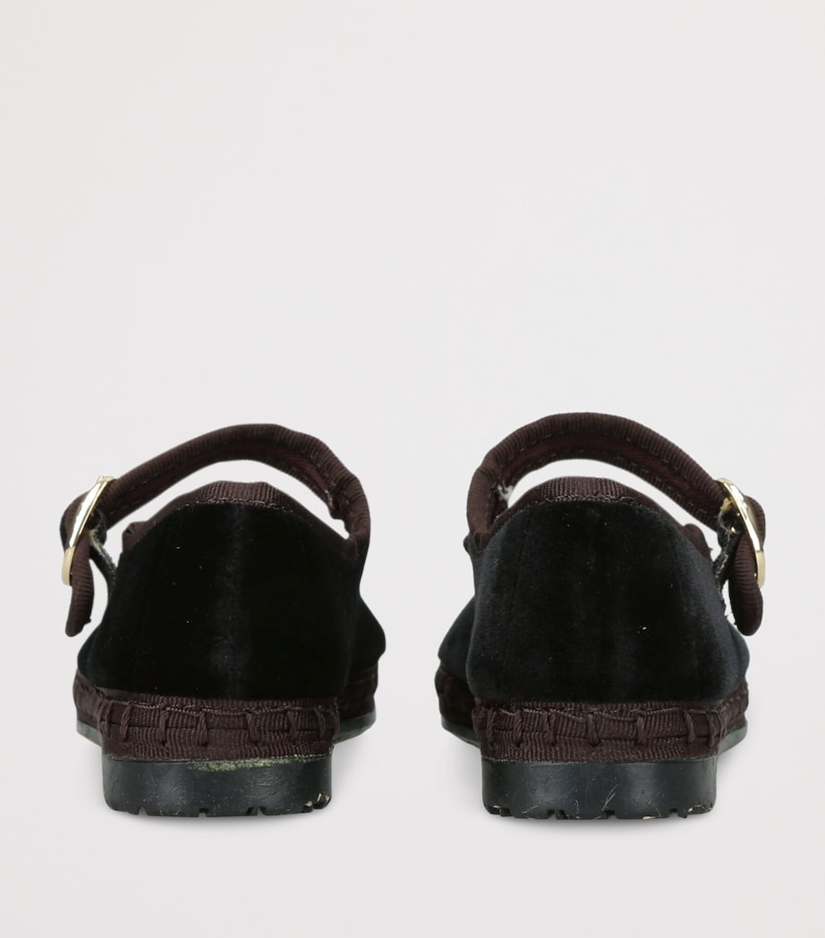 Flabelus Velvet Sethe Mary Janes Dark Brown Image 4