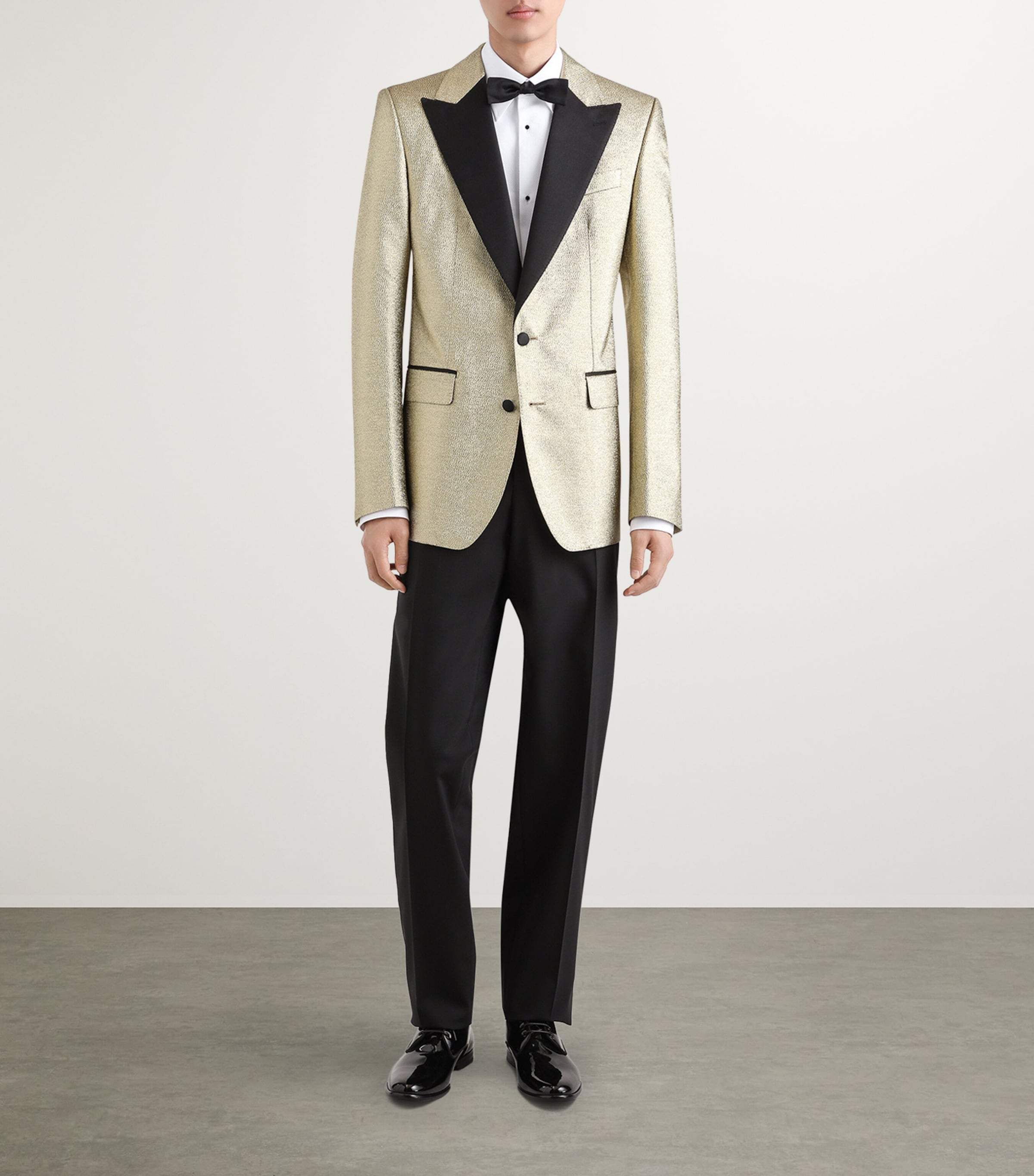 Dolce & Gabbana Metallic Tuxedo Blazer | Harrods UK