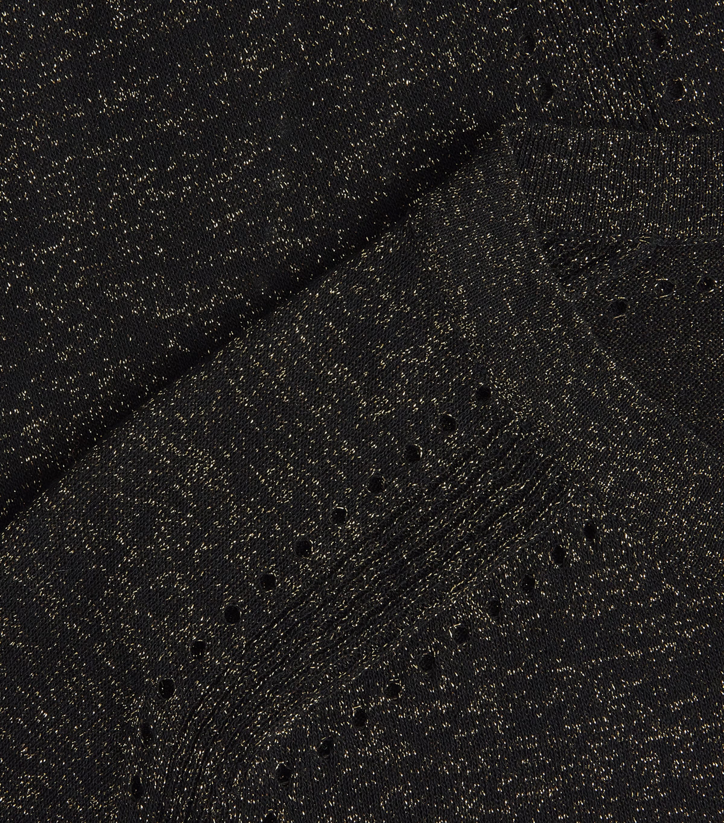 Metallic Lurex Lille Top BLACK/GILT Image 5