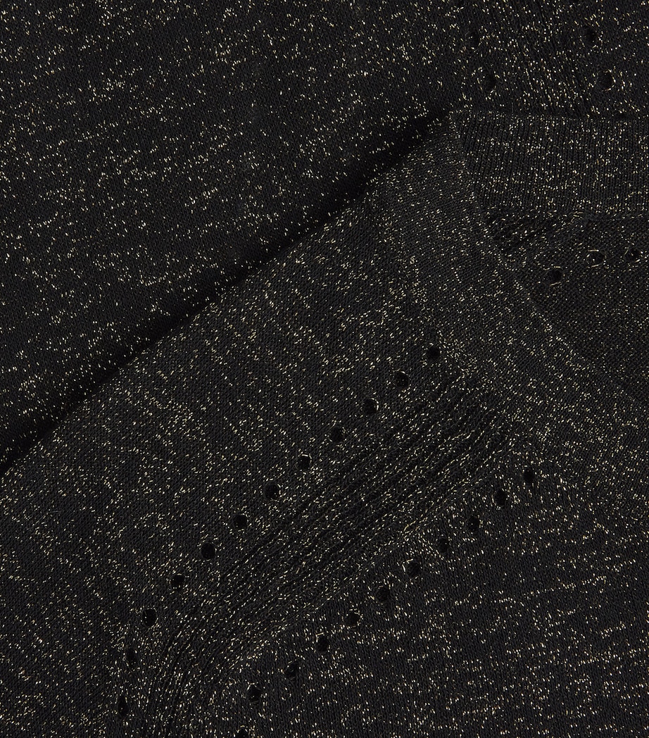 Metallic Lurex Lille Top BLACK/GILT Image 5