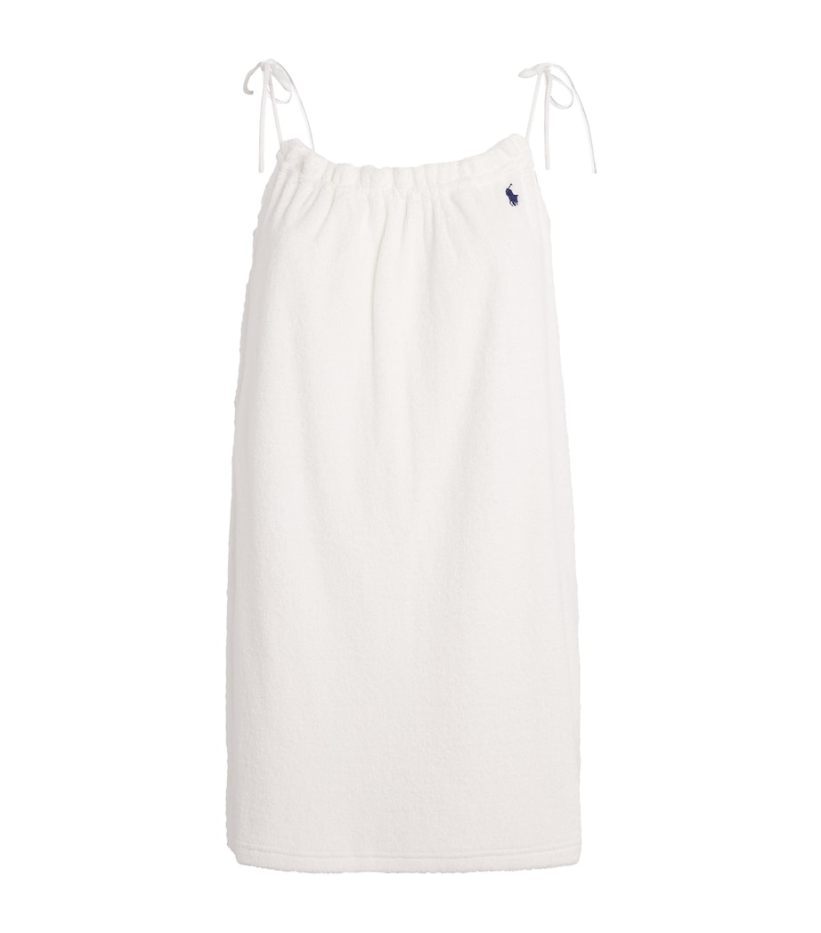 Logo Terry Towelling Mini Dress WHITE Image 1