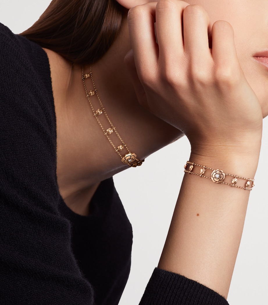 CHANEL Rose Gold and Diamond Extrait de Camélia Bracelet Rose Gold Image 2