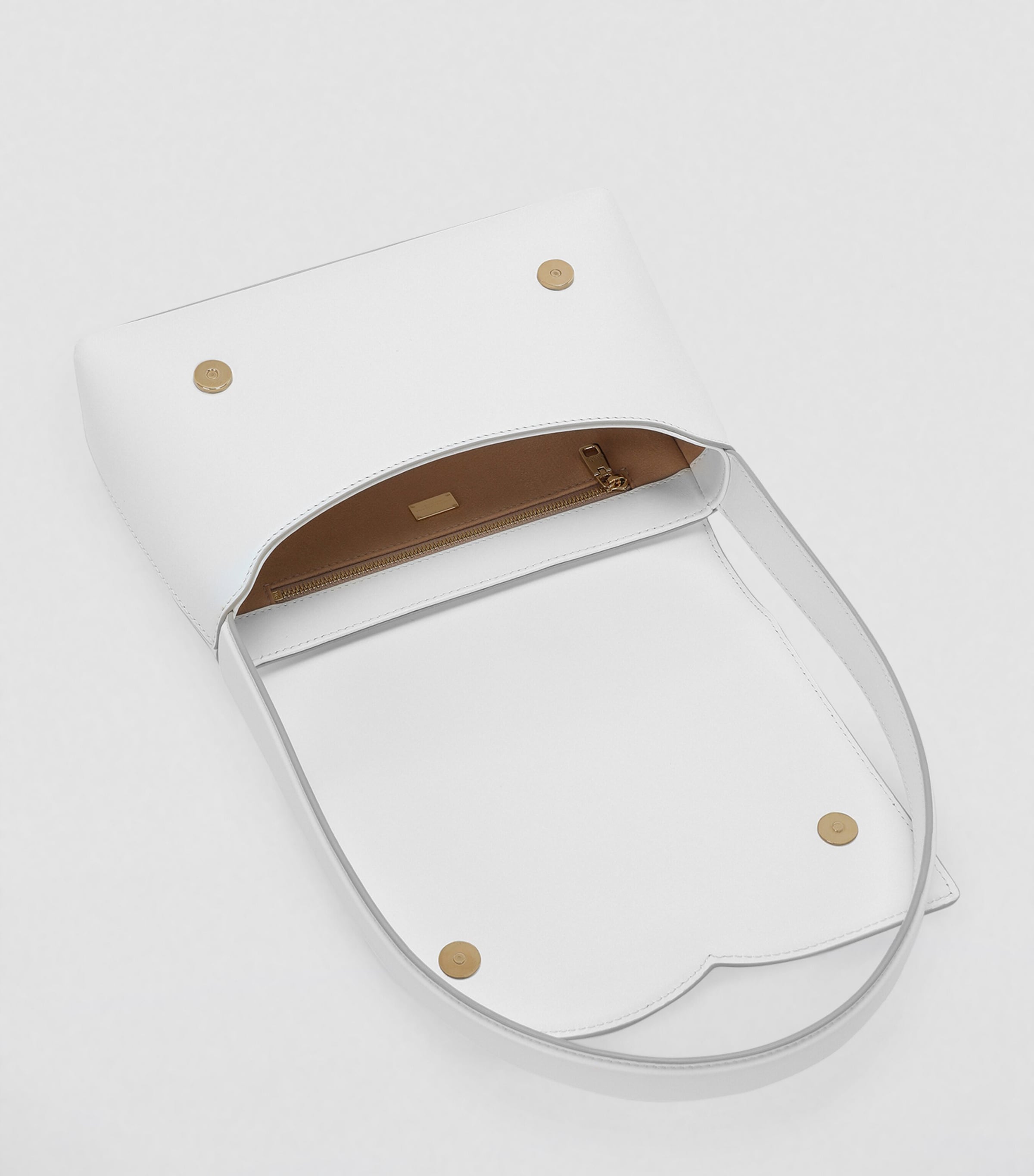 Leather DG Logo Shoulder Bag 80002-OPTICAL WHITE Image 3