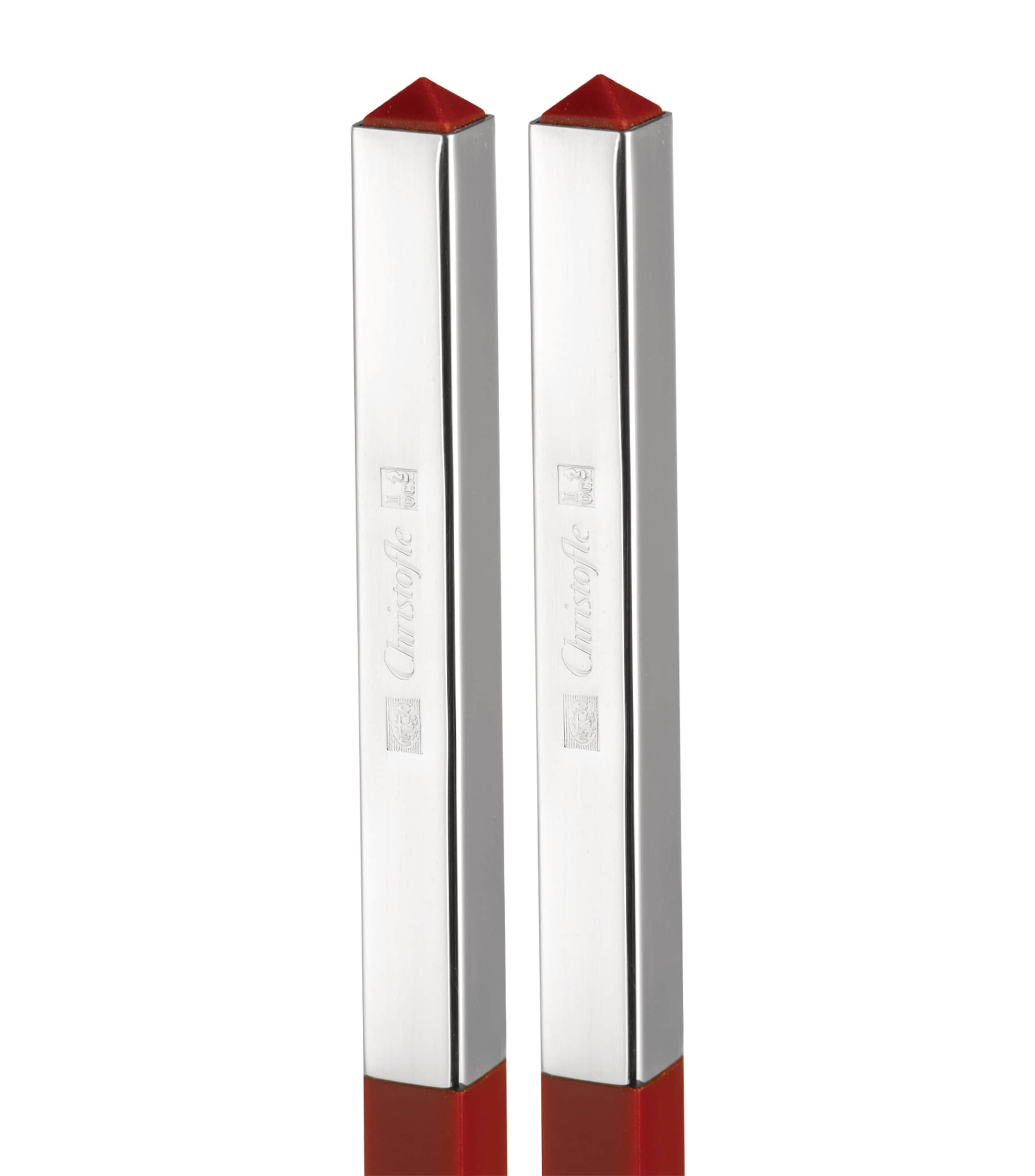 Silver-Plated Uni Chinese Chopsticks RED Image 3