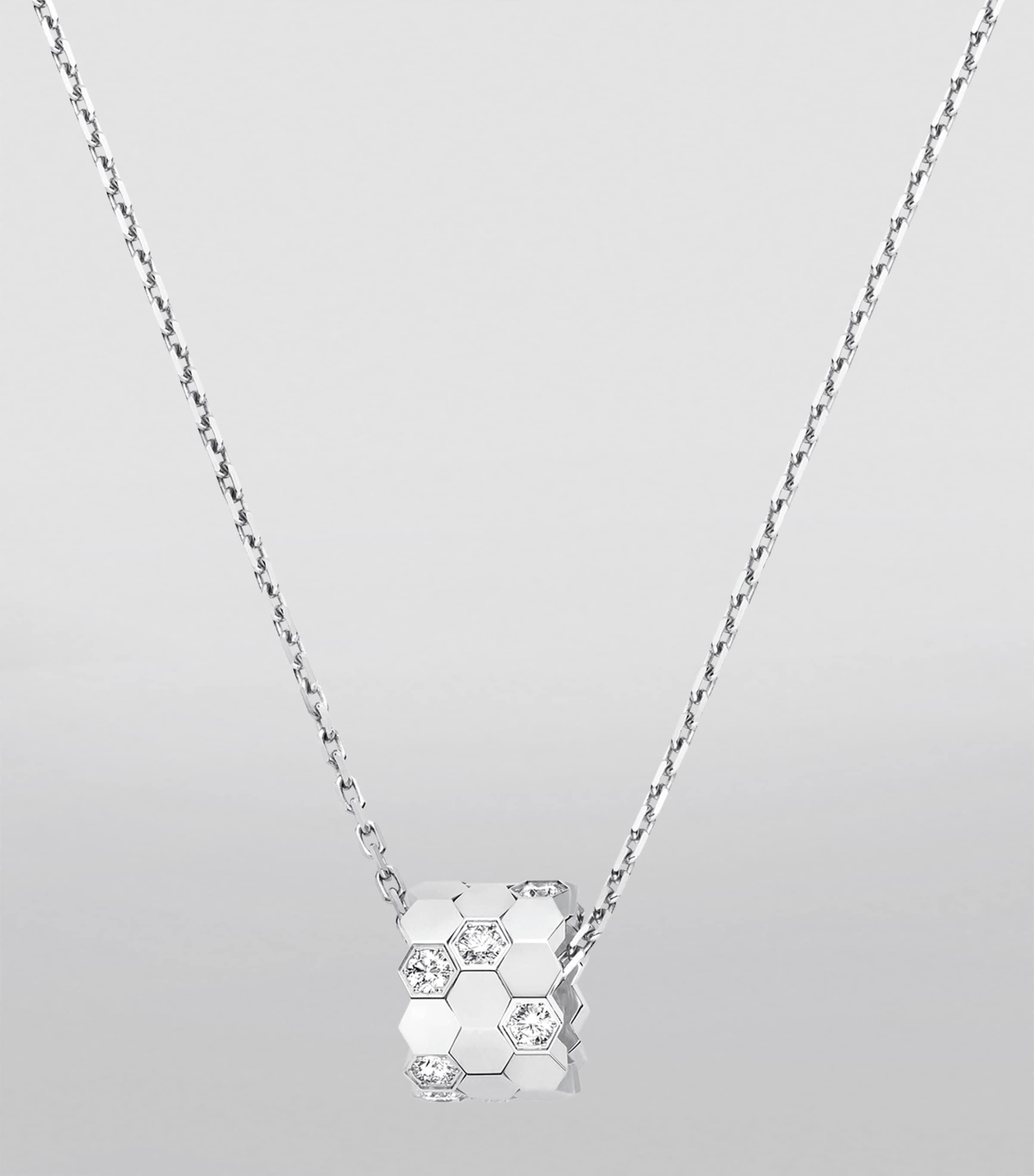 Medium White Gold and Diamond Bee de Chaumet Necklace WHITE GOLD Image 4