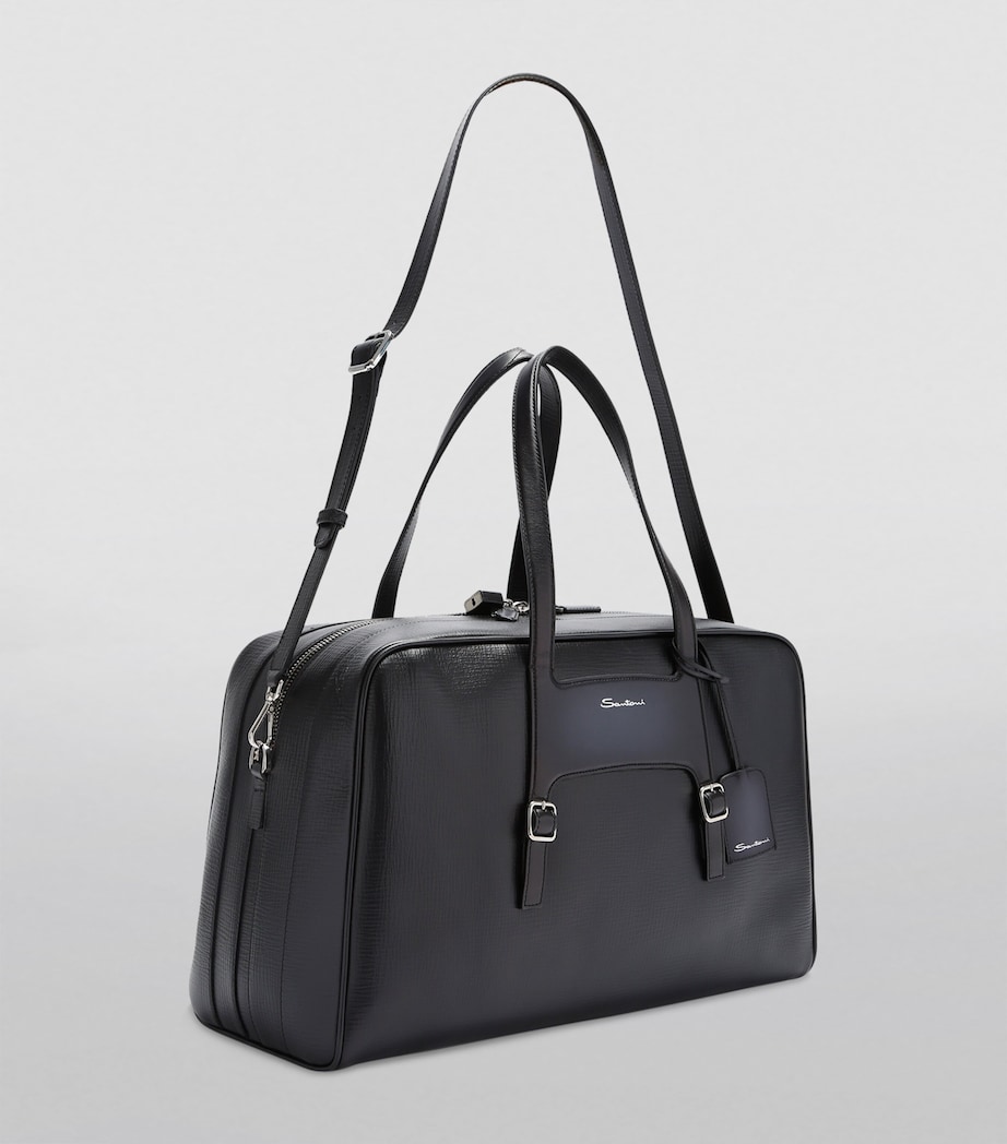 Leather Weekend Bag BLACK Image 2